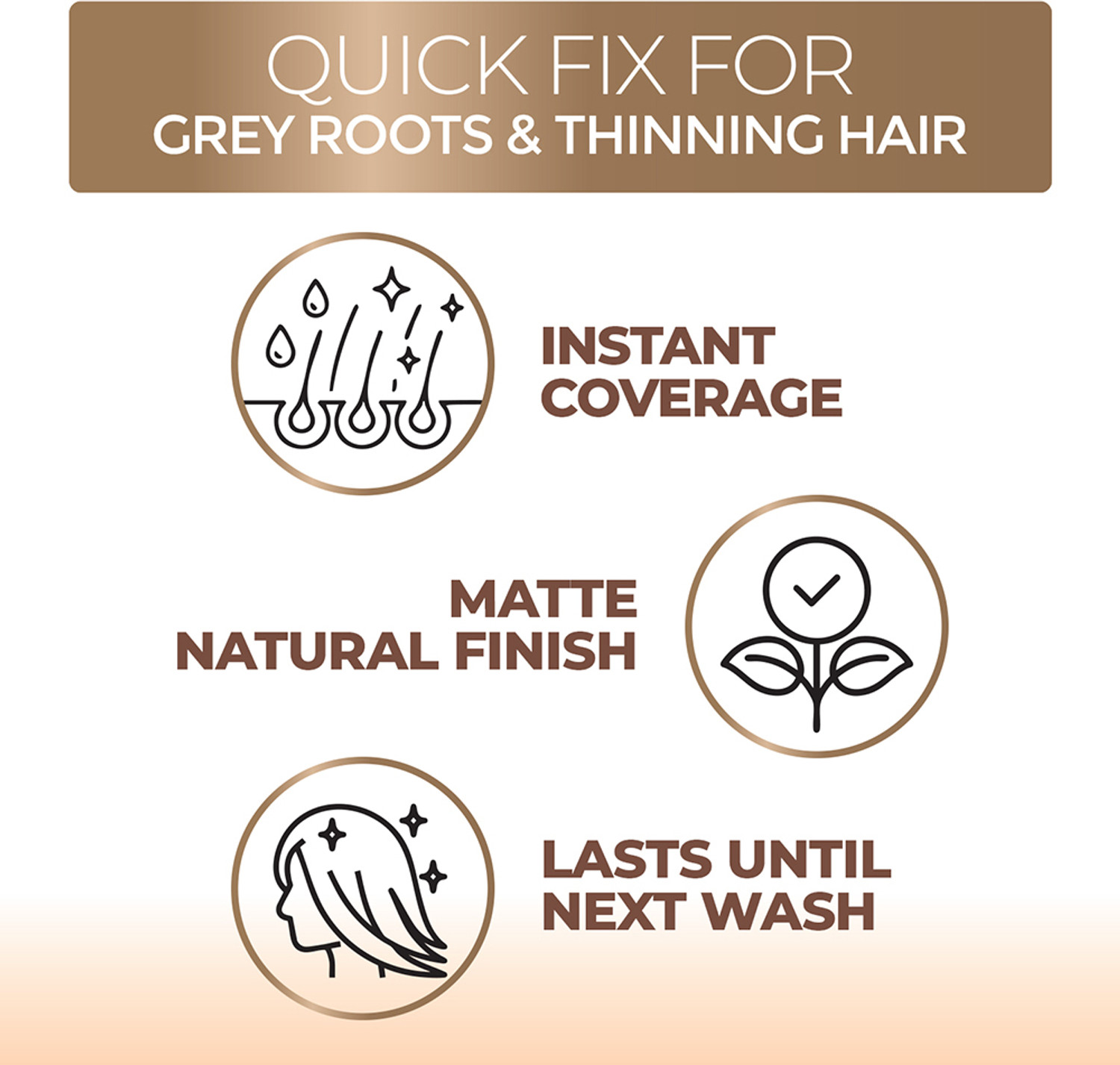 Image of Streax Hair Root Touch Up Powder Black - 4gm , Black