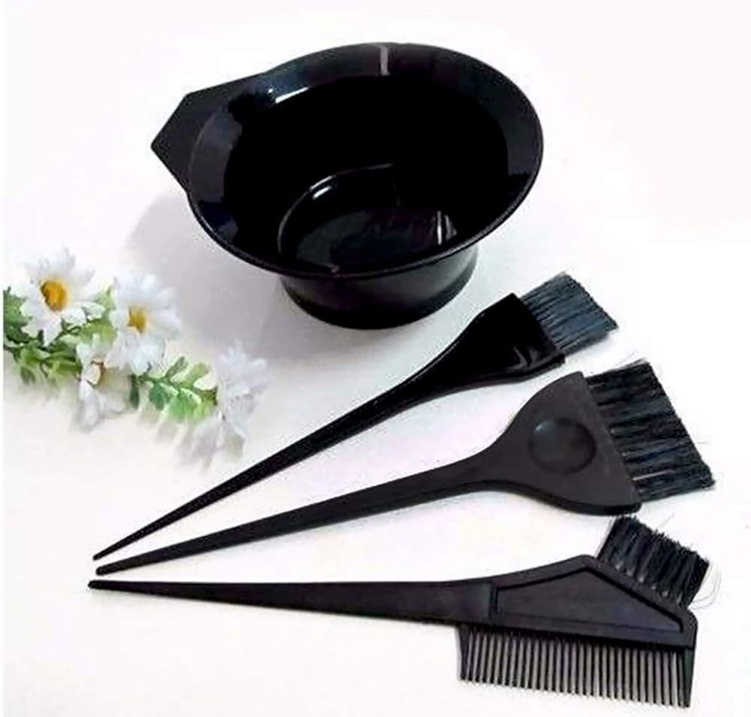 Image of Essensity Fruit Vinegar Ammonia Free 10 Minutes Hair Color Colour Gel + Bowl Brush Set , Natural | Black