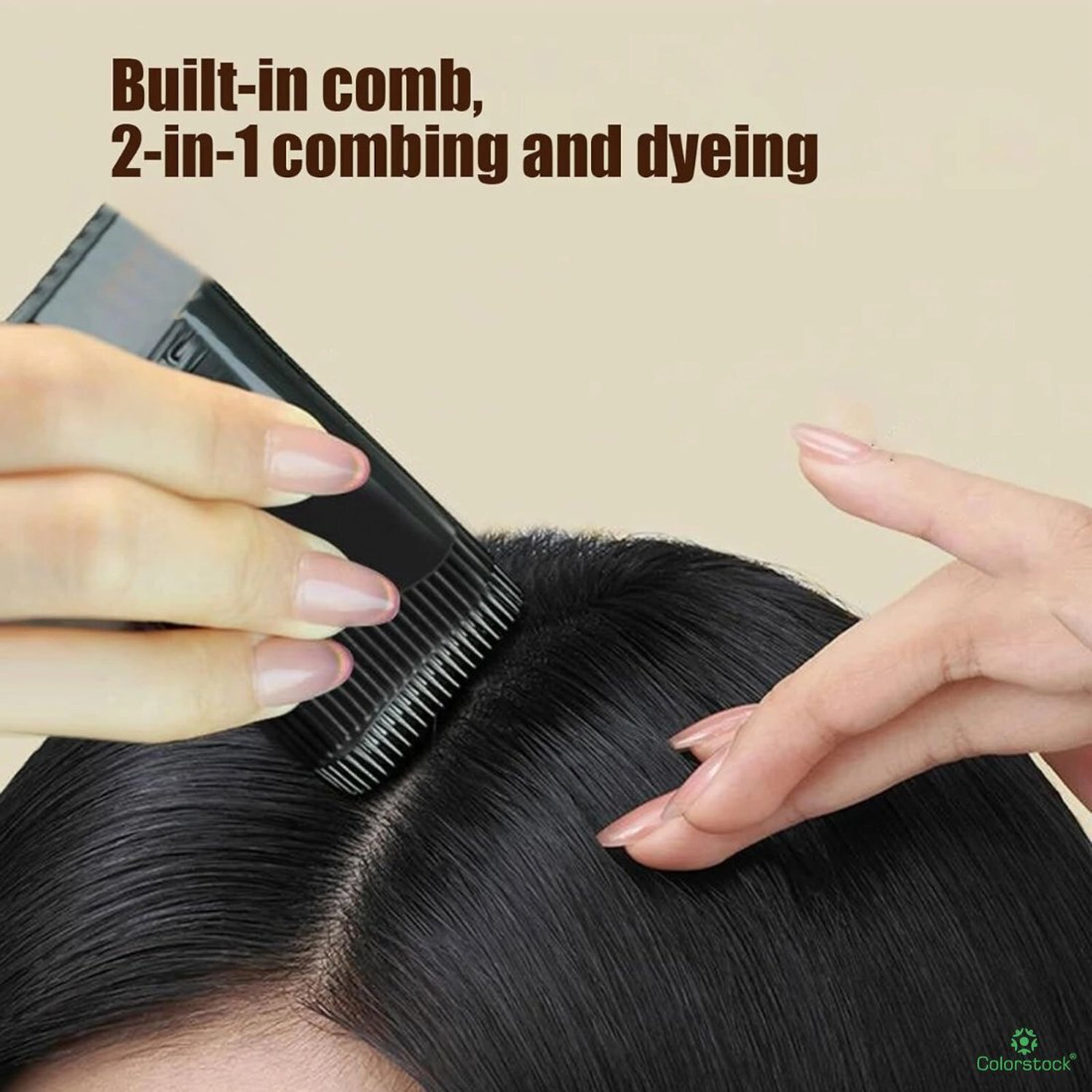 Image of Colorstock Hair Dressing Wand : Smooth Natural Hair Root Coverage Applicator