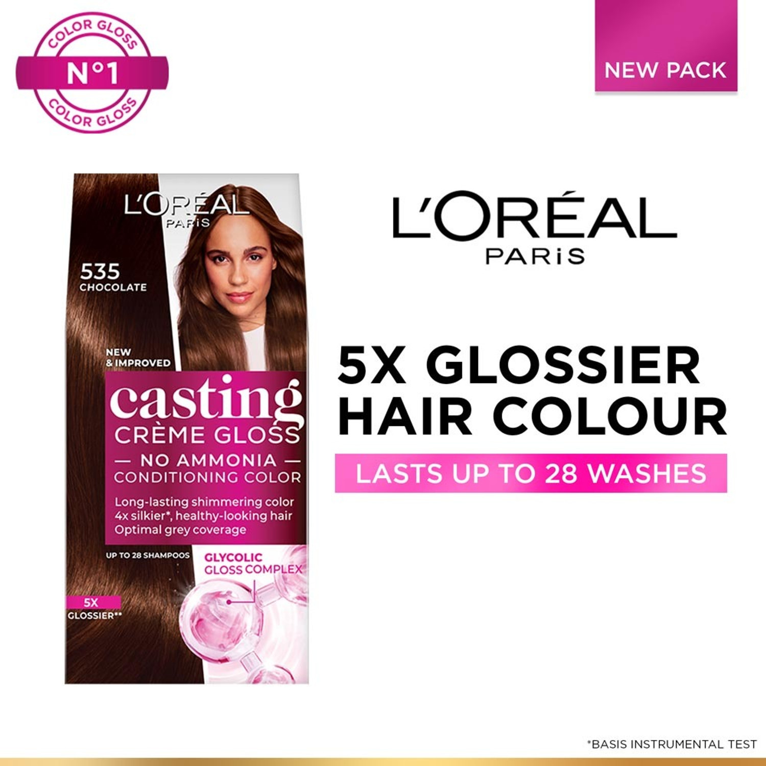 Image of L'Oreal Paris Casting Creme Gloss With Glycolic Gloss Complex , 535 Chocolate