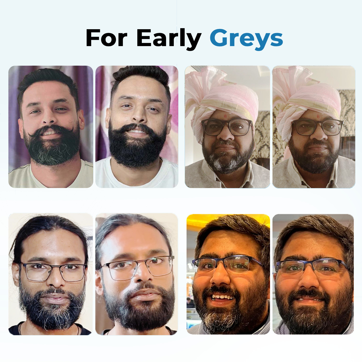 Image of Rise for Men Beard Touch-Up Wax | Quick Grey Hair Fix | Apply In One Minute , Black