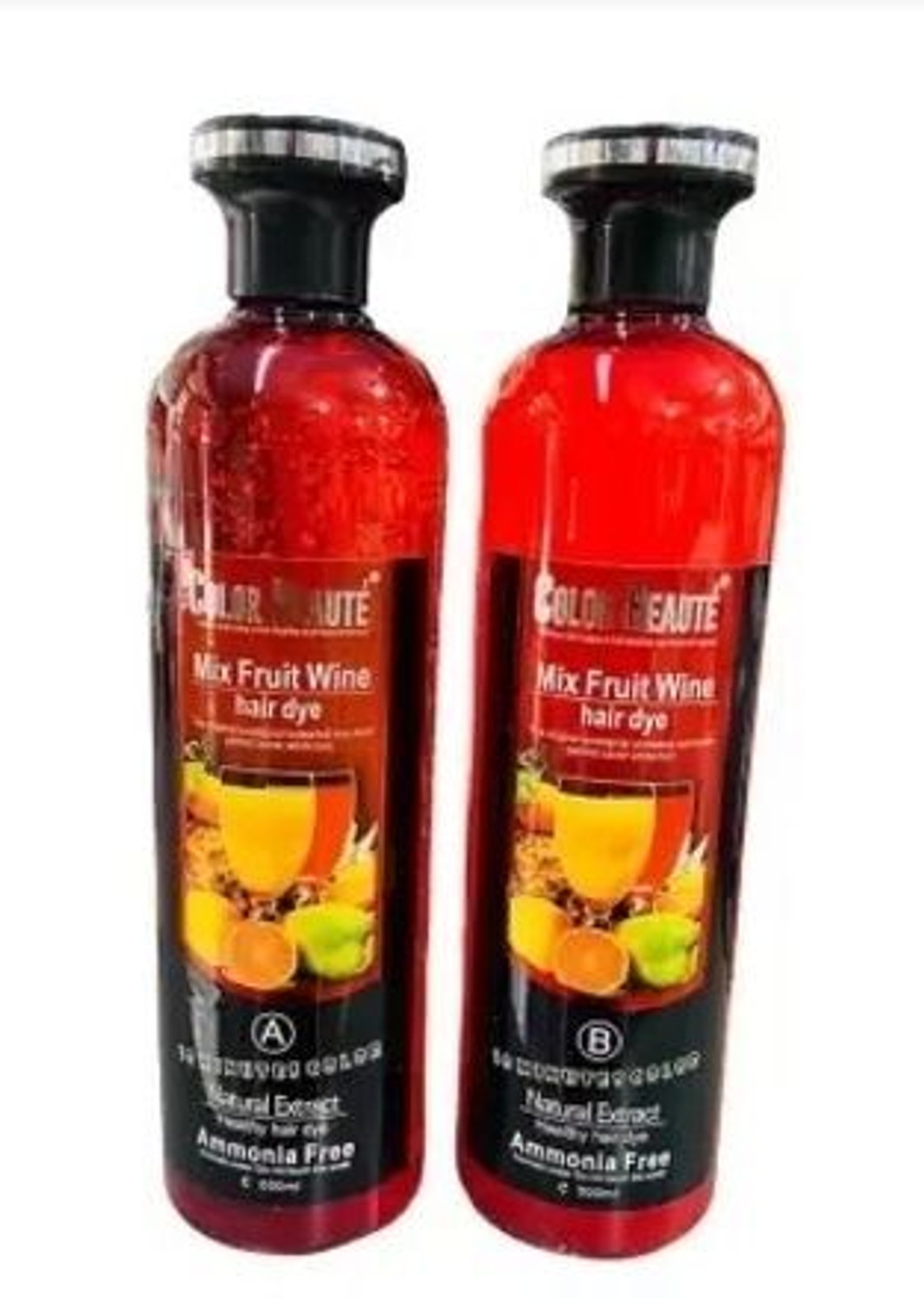 Image of Color Beaute MIX FRUIT WINE HAIR COLOR GEL , NATURAL BLACK