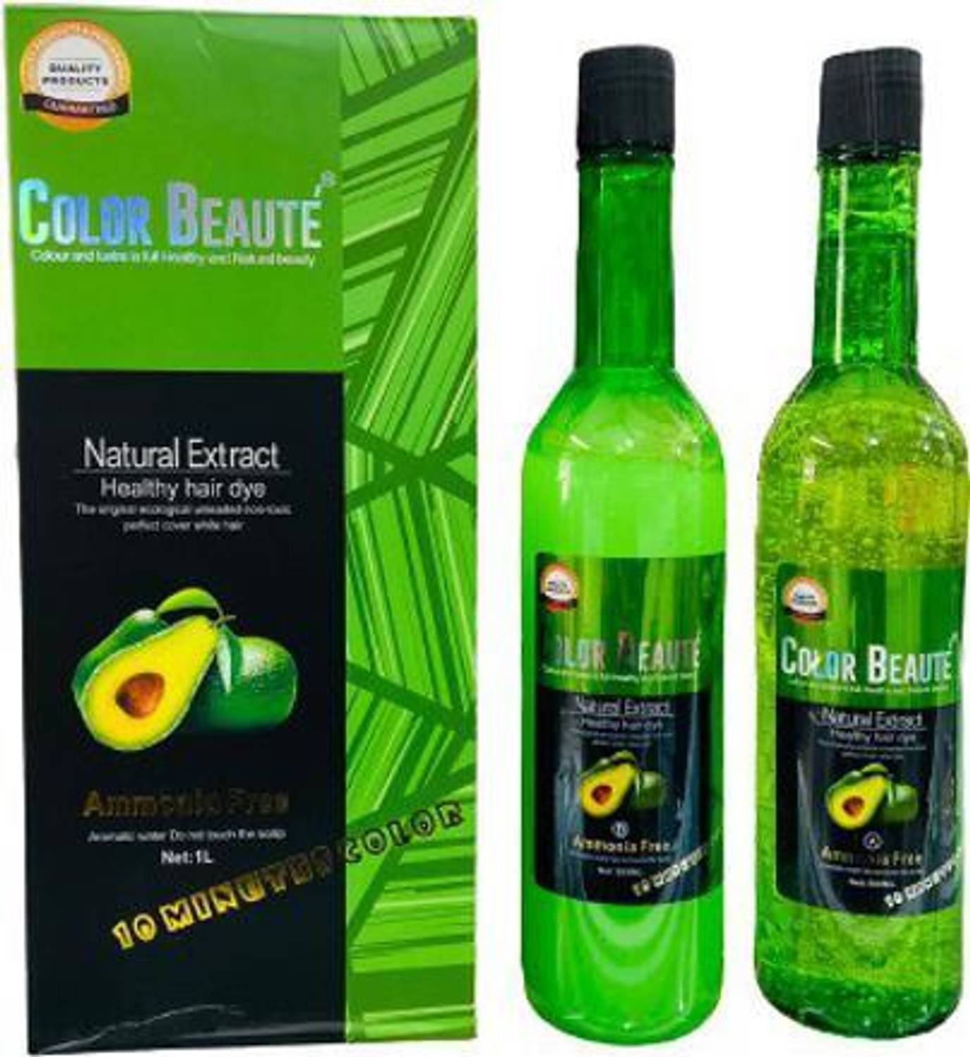Color Beaute Natural Extract Healthy Hair Dye, Natural Black - Image 1