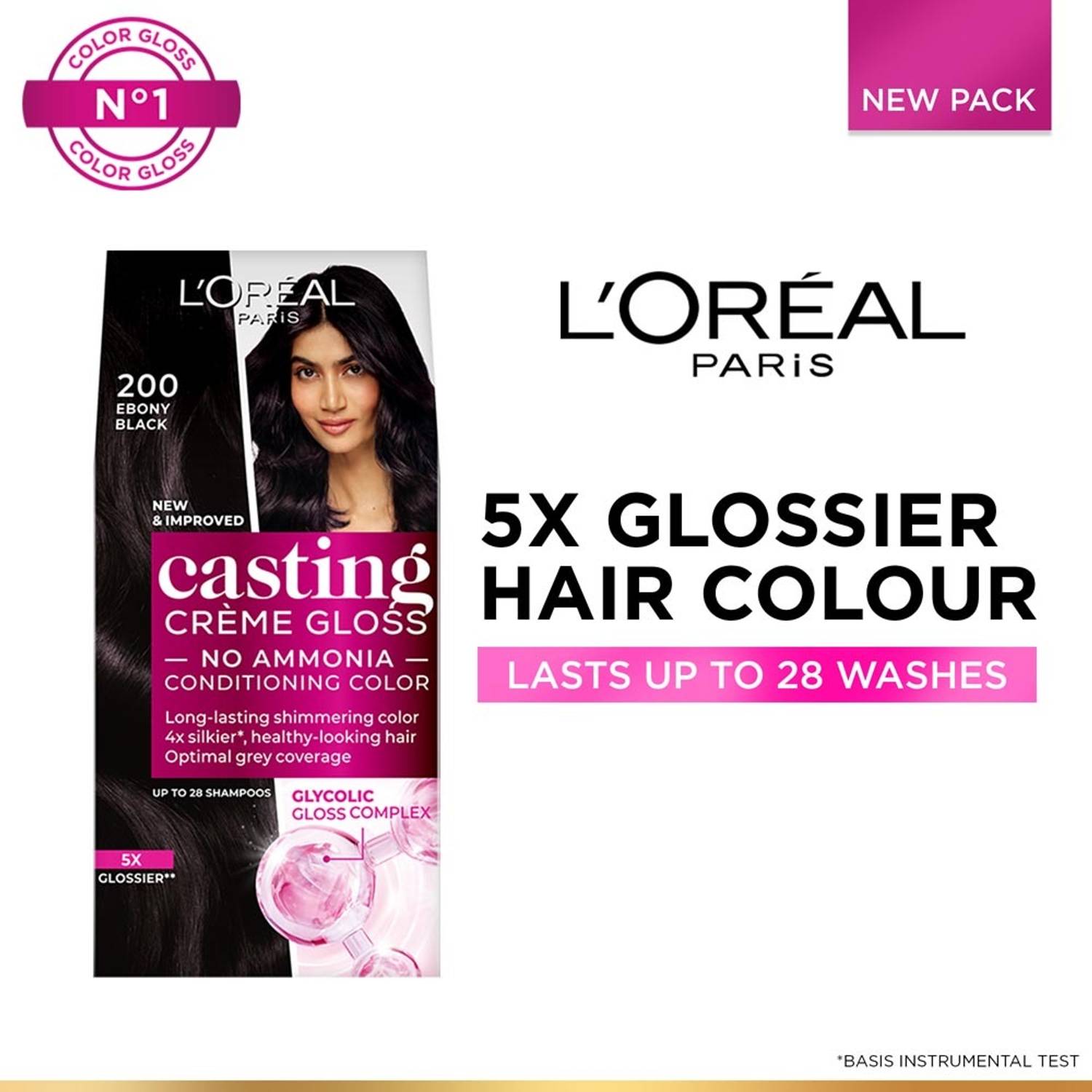 L'Oréal Paris Casting Creme Gloss 200 Ebony Black - Image 2