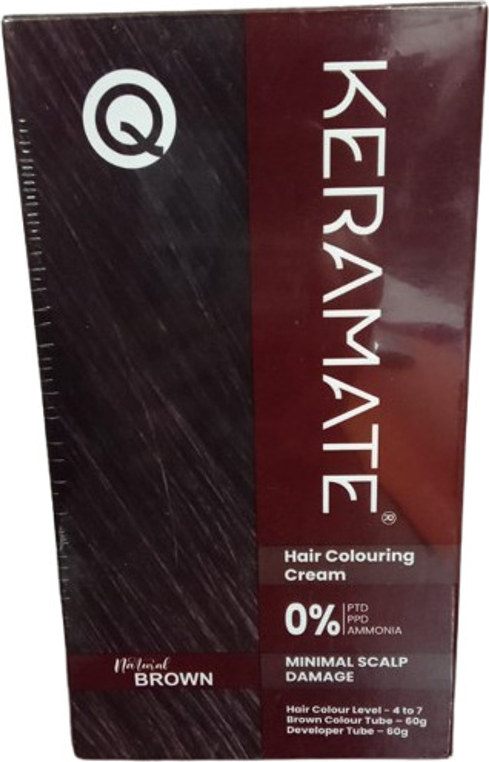 Image of Keramate NATURAL BROWN HAIR COLOURING , NATURAL BROWN