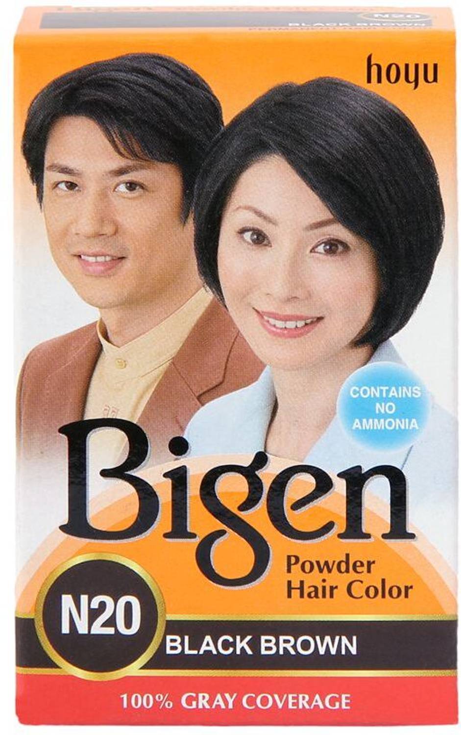 Bigen Powder Hair Color N20 , Black Brown