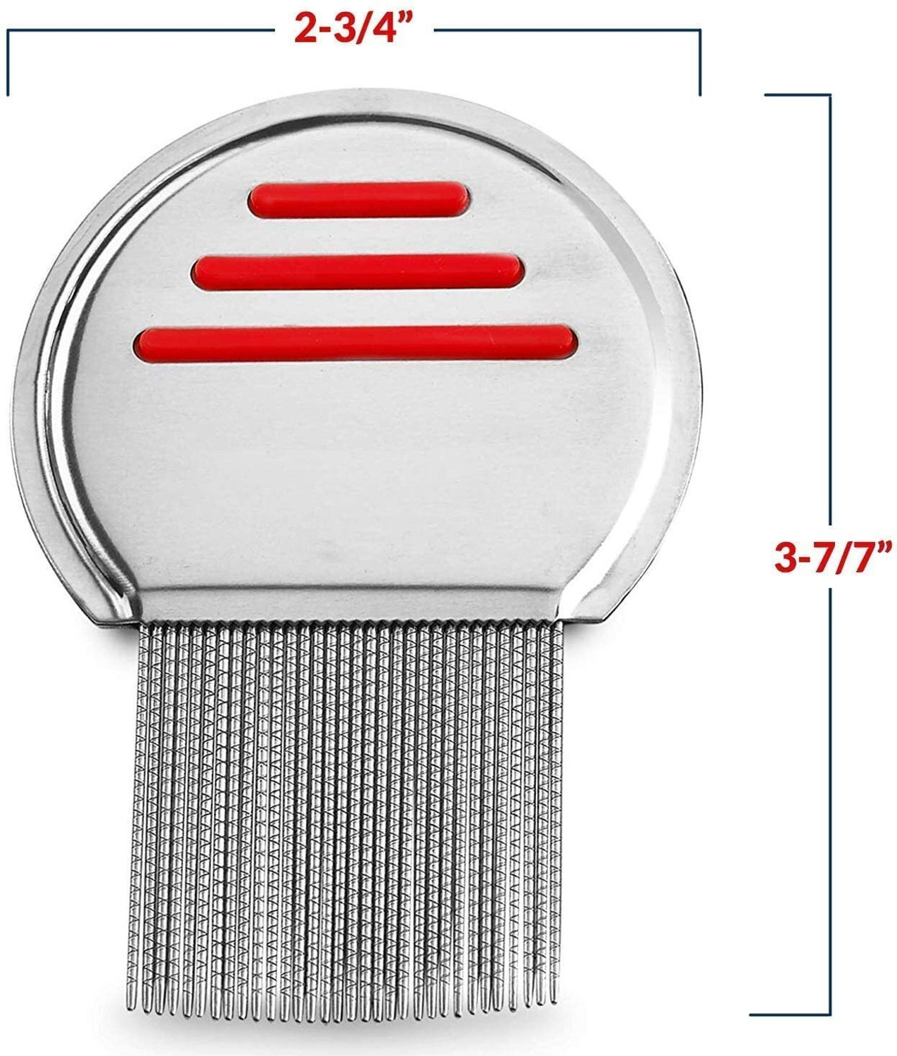 Image of SAIM Lice Comb For Hair Fine Metal Teeth Head Lice Remover Product Nit & Egg Remover