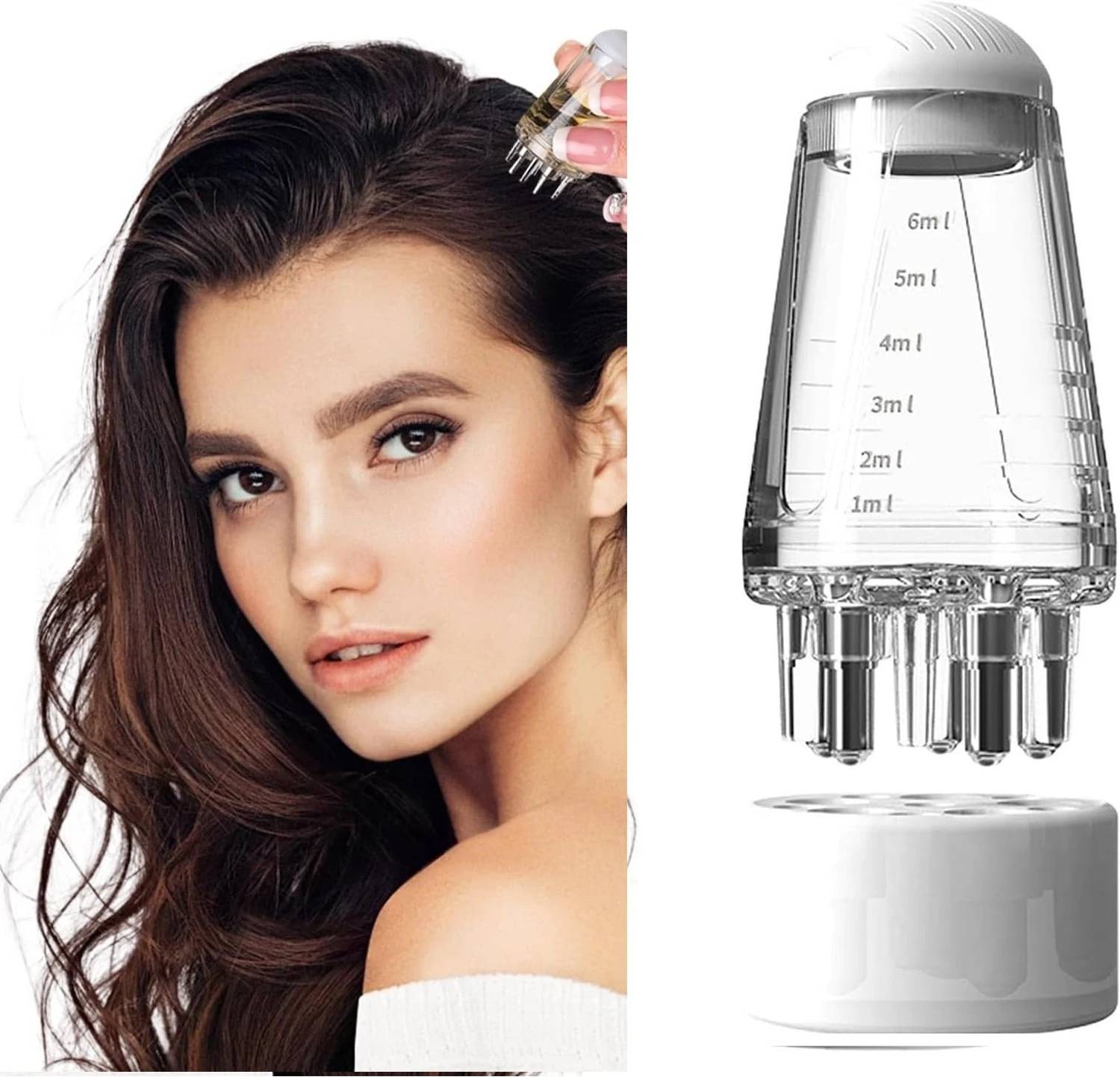 JIYAENTERPRISES Hair Oil Applicator Comb Bottle 1 Piece 1 Pieces - Image 1