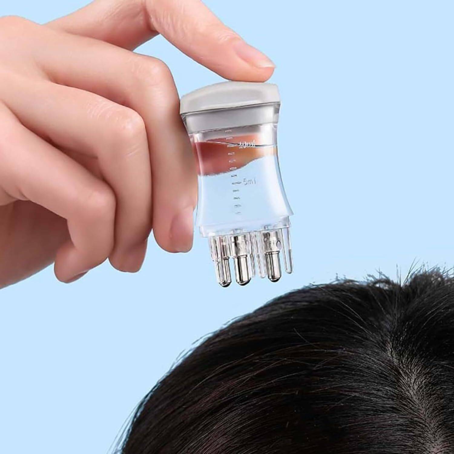 AARADHYAM kyu Oil Bottle for Scalp with Comb Cap for Applying Hair Oil Shampoo