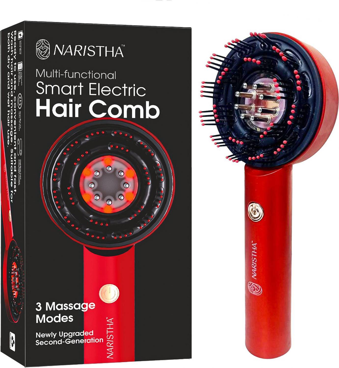 NARISTHA Electric Scalp Massager with 2 in 1 Hair Oil Applicator - Image 1