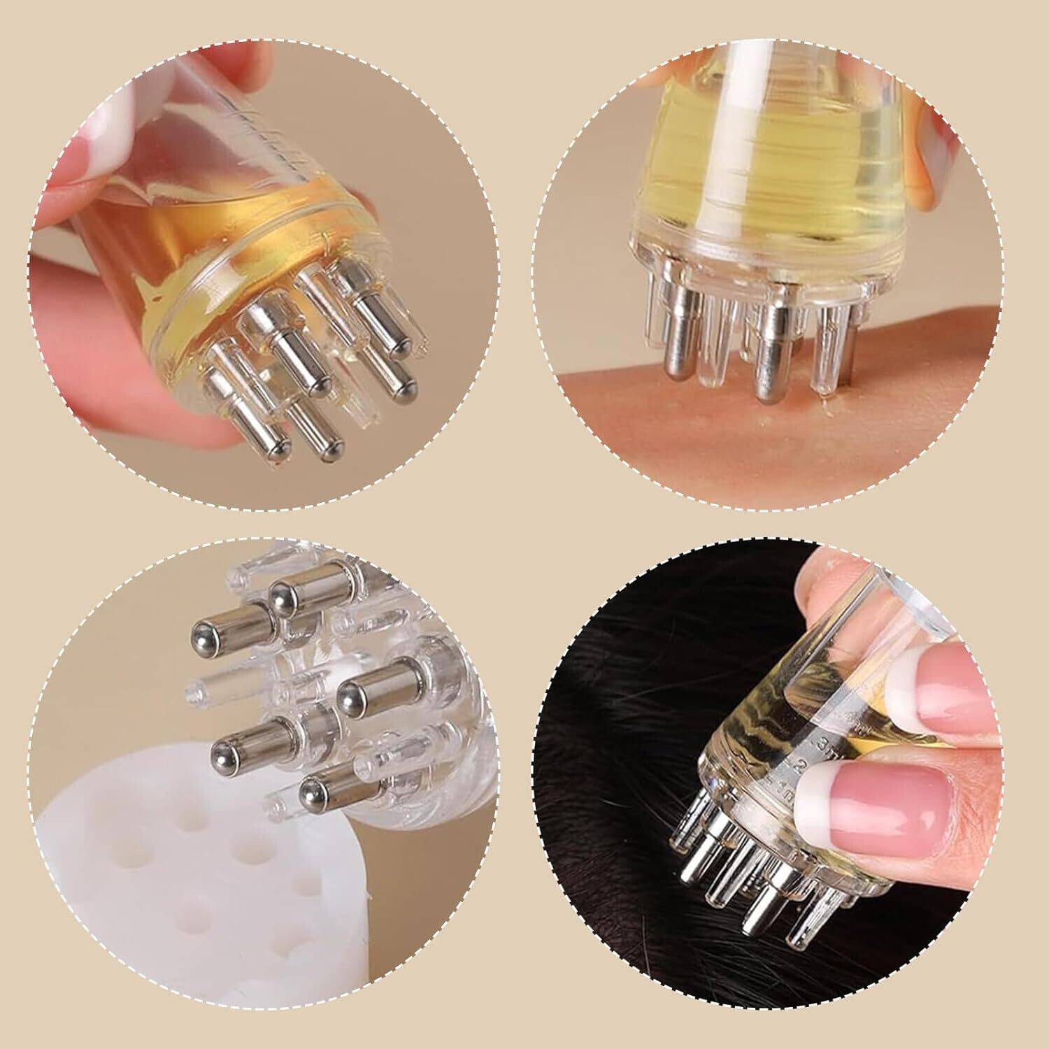 JIYAENTERPRISES Hair Oil Applicator Comb Bottle 1 Piece 1 Pieces - Image 2