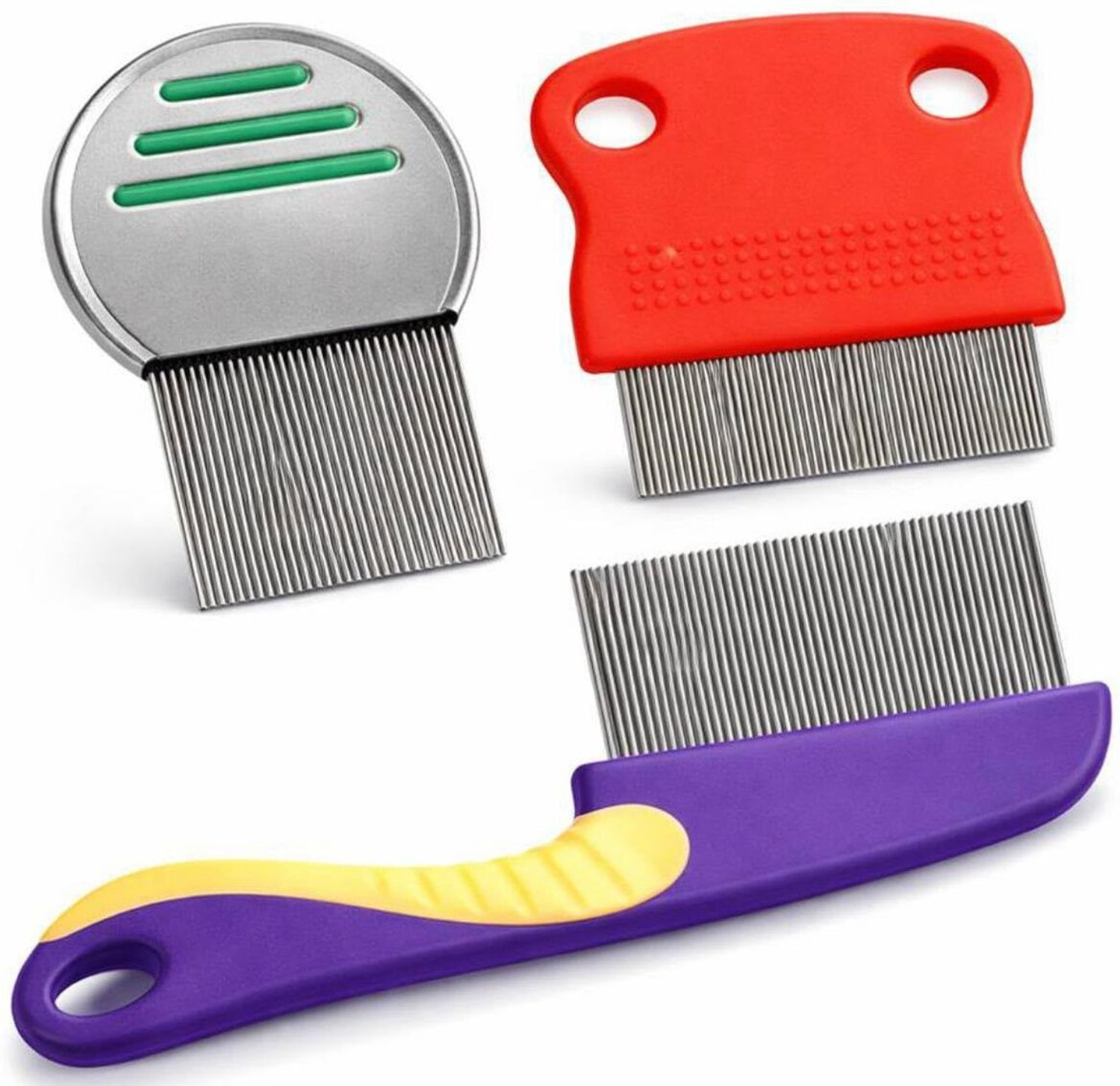 Image of TRESSENCE 3PC - Stainless Steel Lice Removal Comb Set (3Pc Combo)