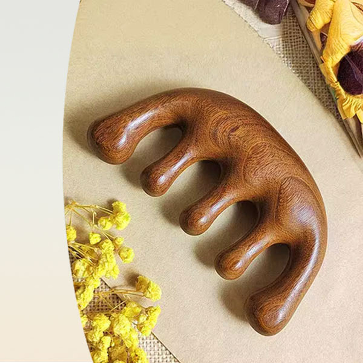 Image of GOSK Enterprise Wood Scalp Massager Comb For Hair Growth Hair Accessories Hair Care Comb