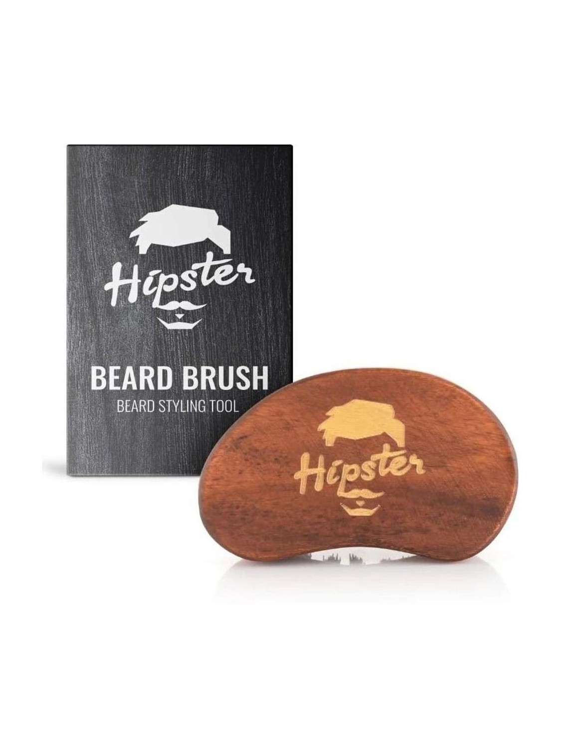 Fabskin Beard Brush For Men, Nylon Bristles Premium & Travel Friendly Wooden Beard Brush