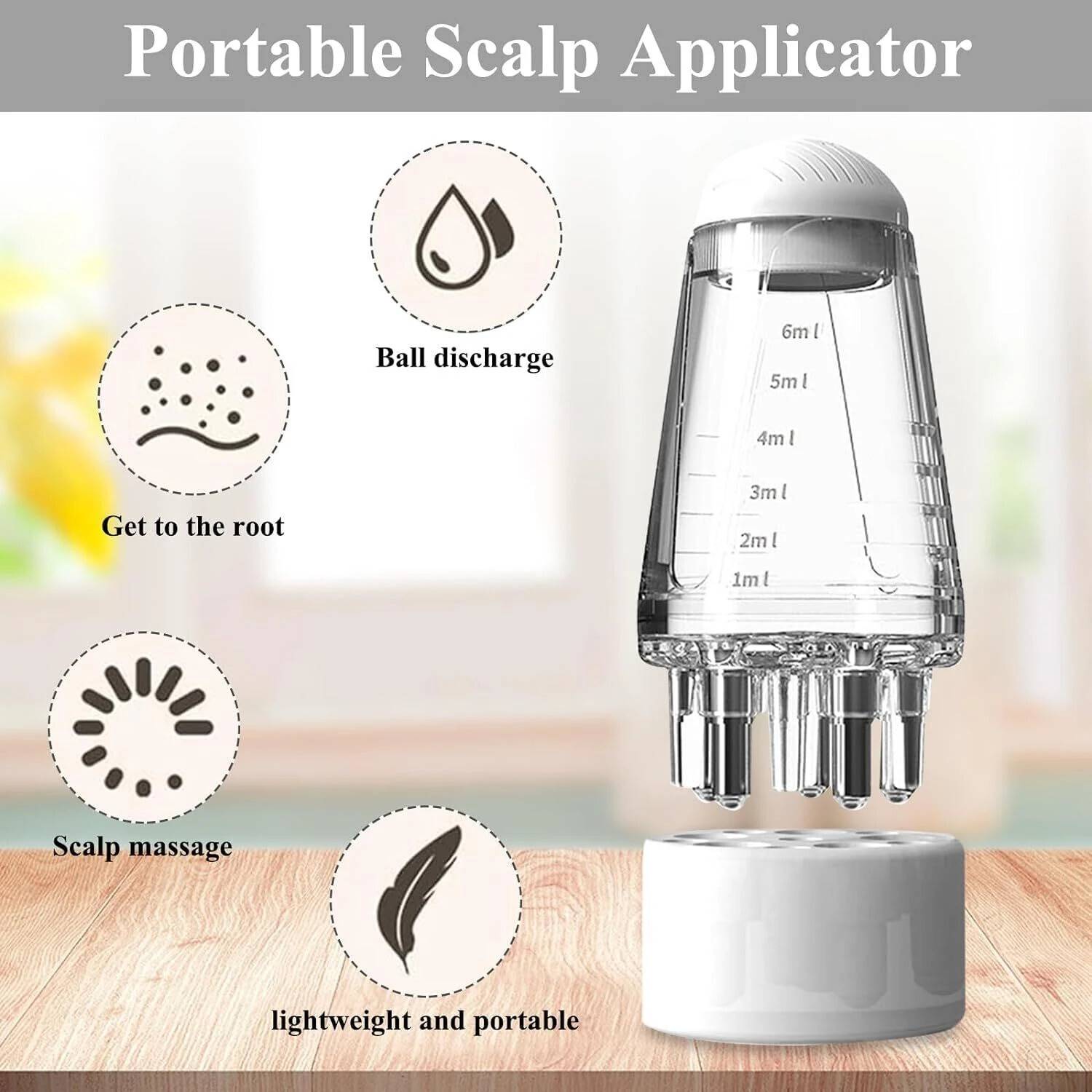 JIYAENTERPRISES Hair Oil Applicator Comb Bottle 1 Piece 1 Pieces - Image 4