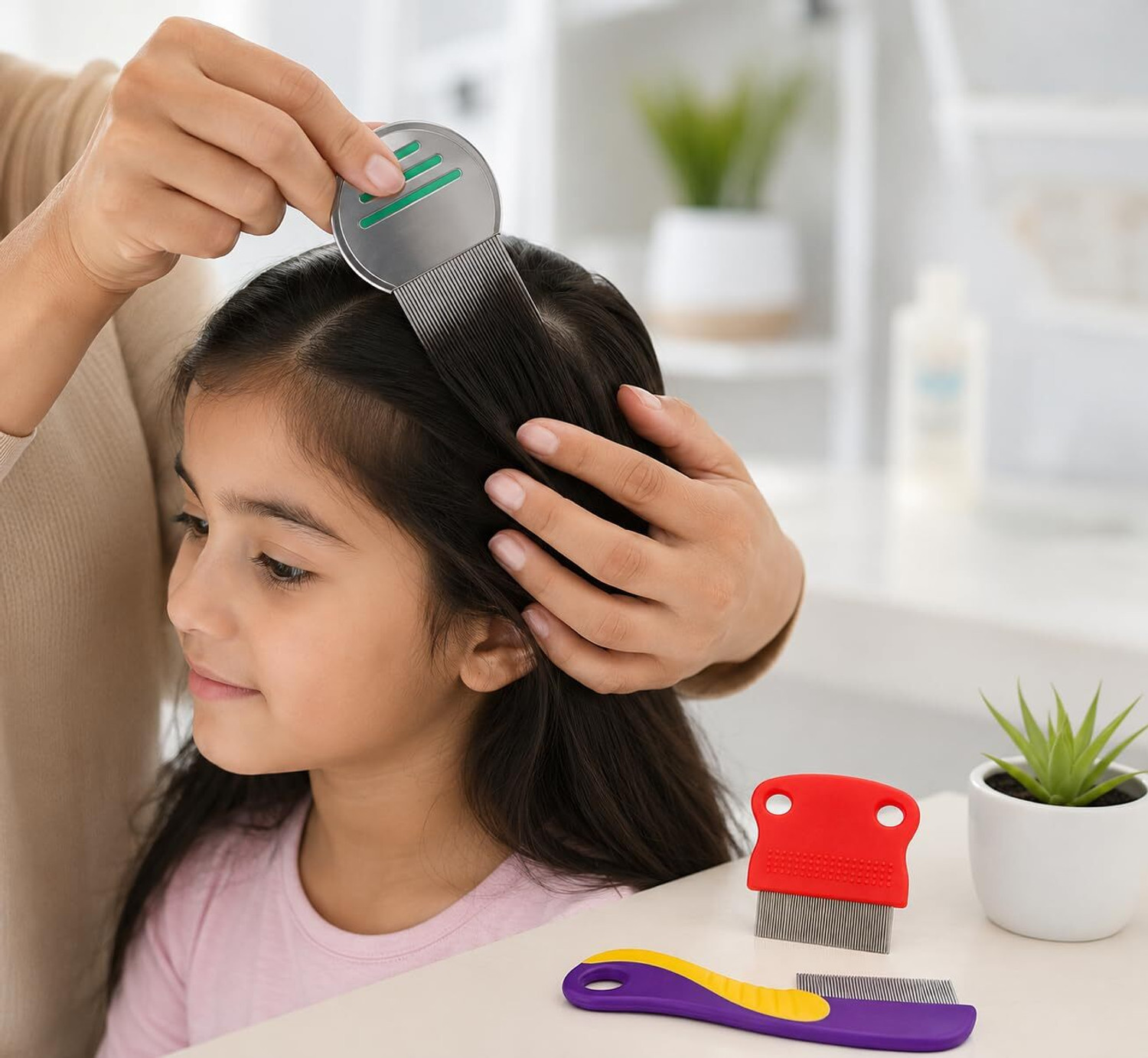 Image of TRESSENCE 3PC - Stainless Steel Lice Removal Comb Set (3Pc Combo)