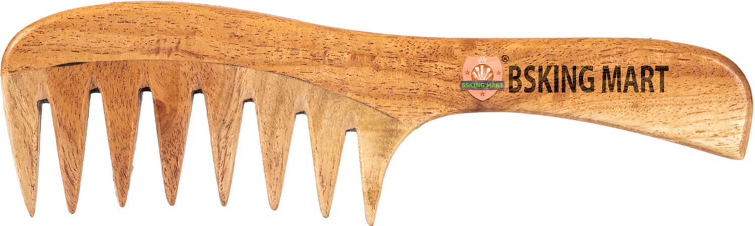 BSKING MART NEEM WOODEN COMB