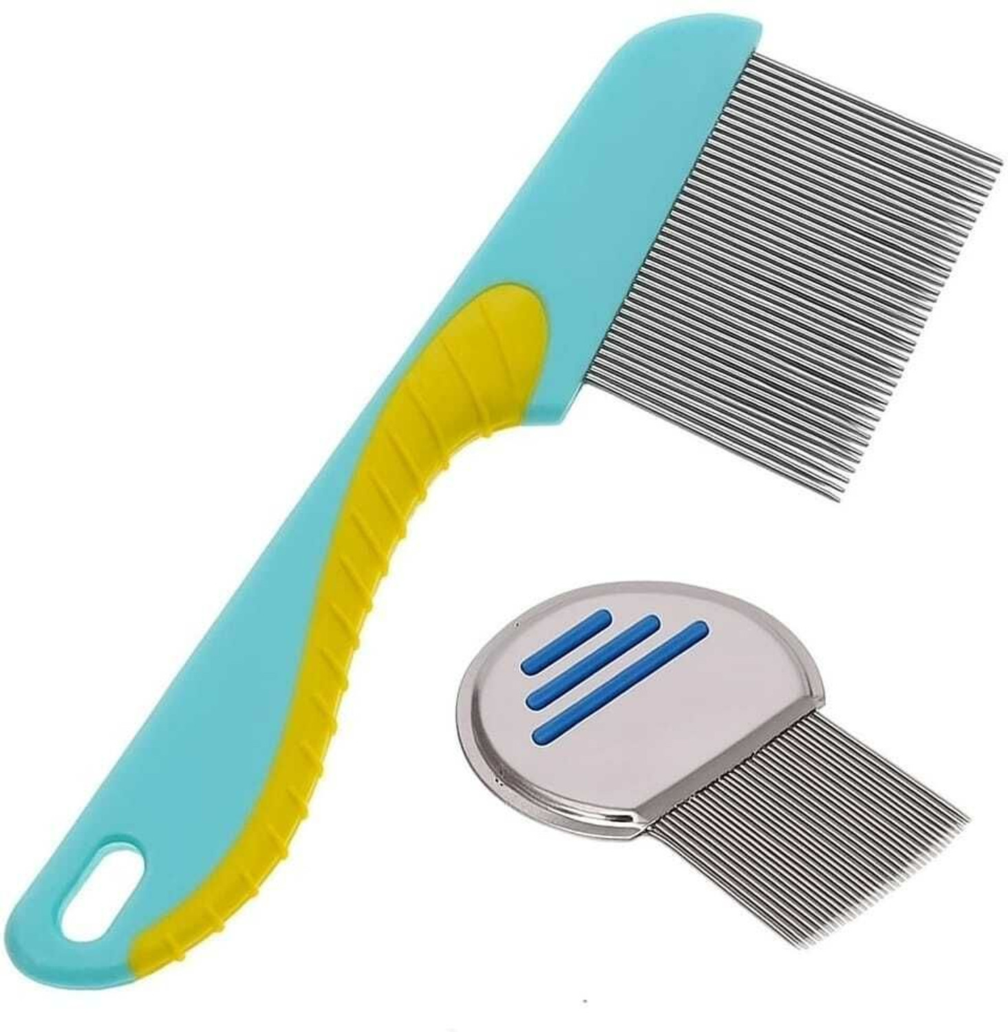 Image of XBY Lice Comb For Women & Kids Steel Lice Egg Nit Lice Egg Comb pack of 3 Pcs