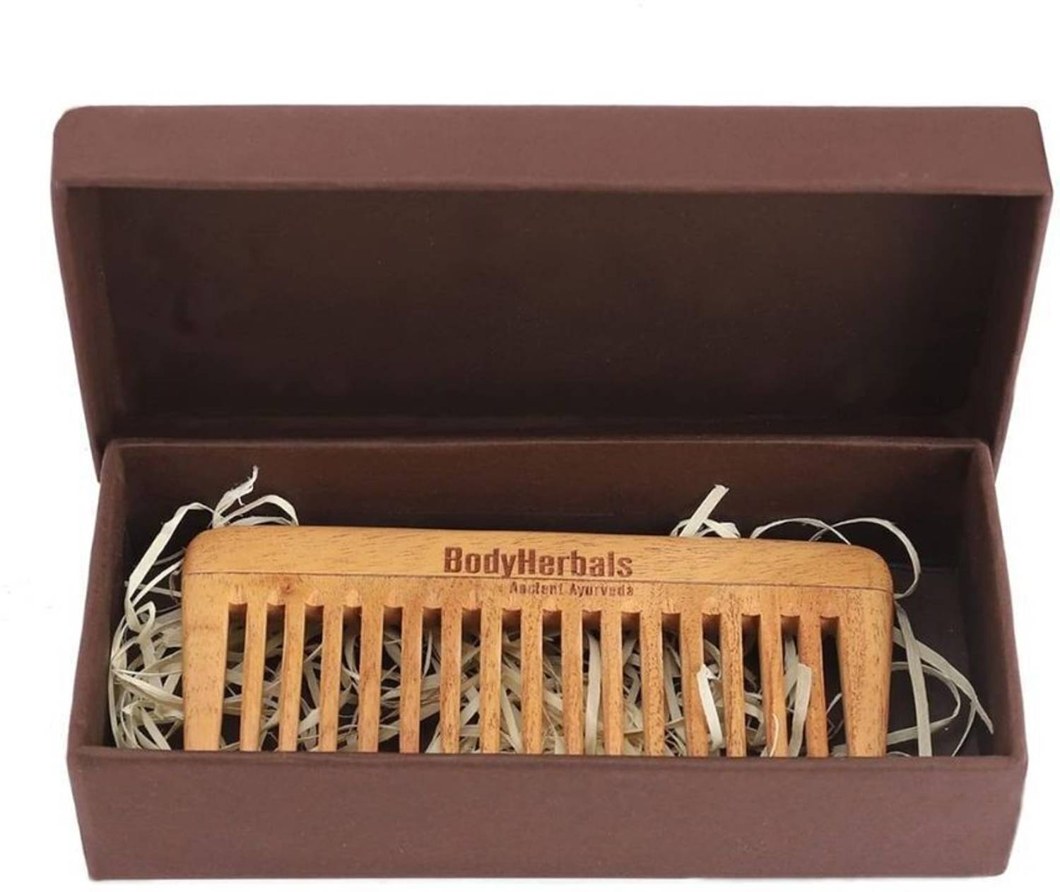 BodyHerbals Dressing Comb, Eco Friendly, Wide Tooth, 100% Natural Neem Wood, Hand Made