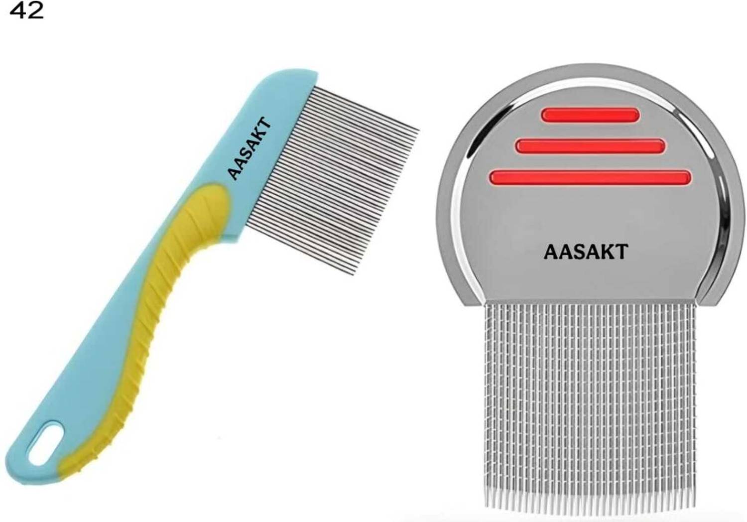 AASAKT Lice & Nits Removal Comb Stainless Steel – Designed for Men & Women