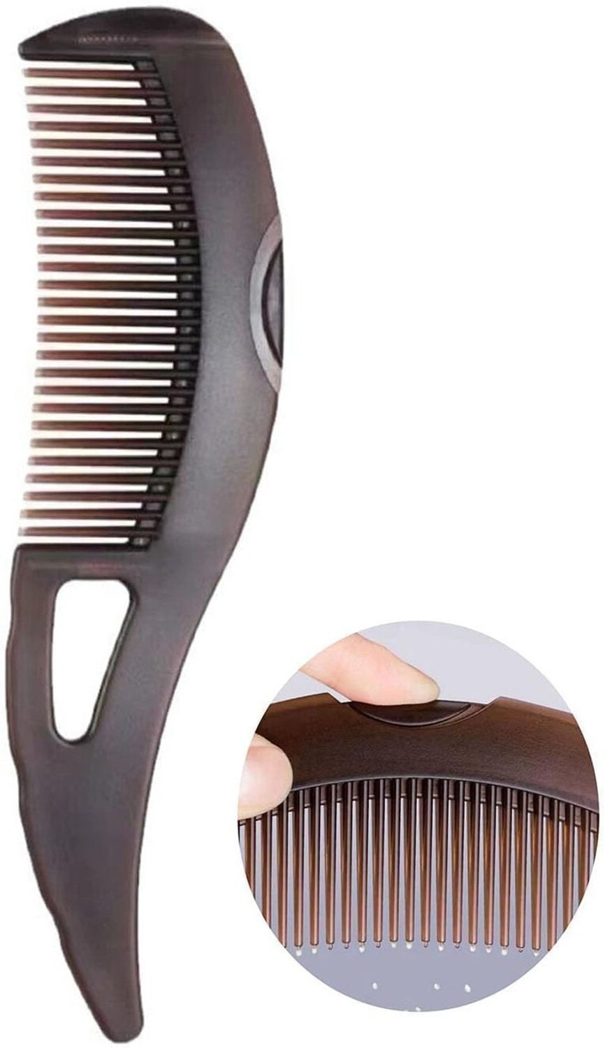 Image of SIMESTICH Hair Oil Applicator Comb with Liquid Dispensing Button | Scalp Massage Comb
