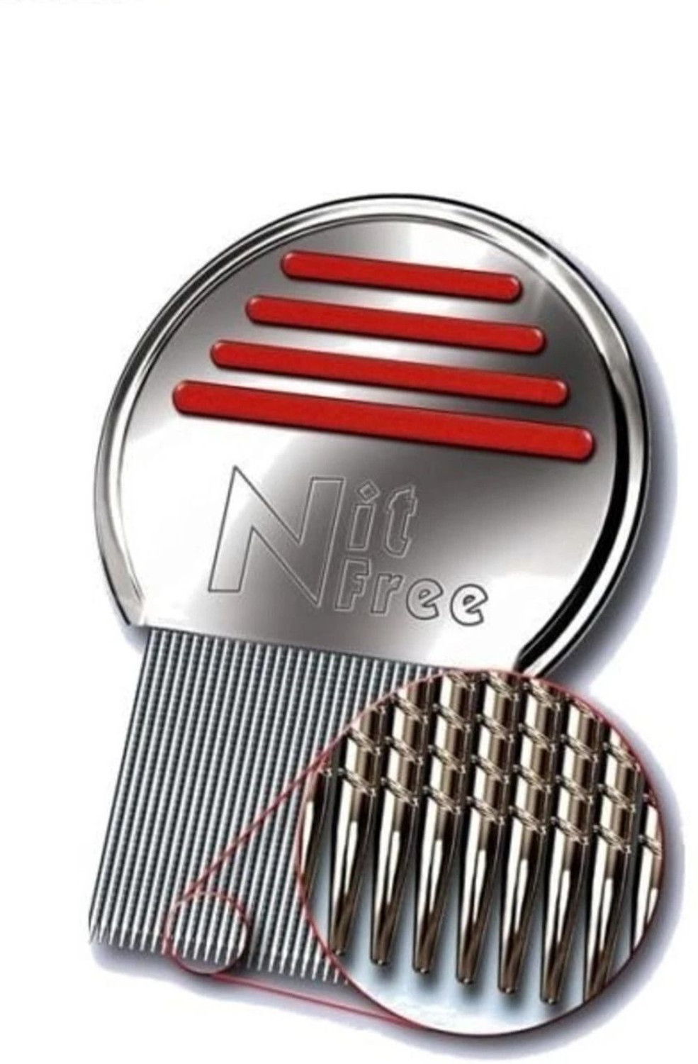Image of Nit Free Terminator Lice Comb, Professional Stainless Steel Louse and Nit Comb for Head Lice Treatment, Removes Nits