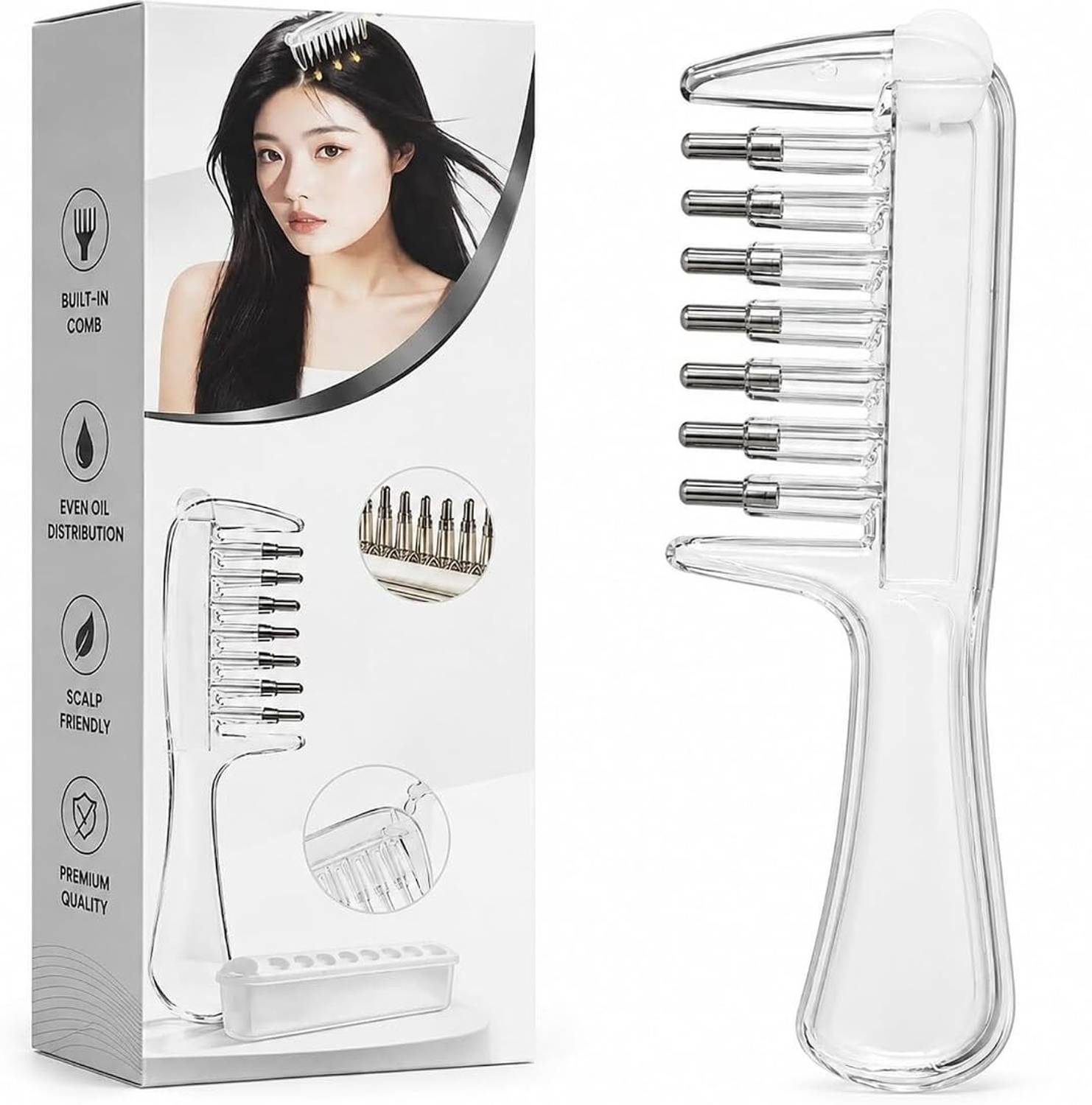 nityaveer Hair Oil Applicator Comb - Image 1