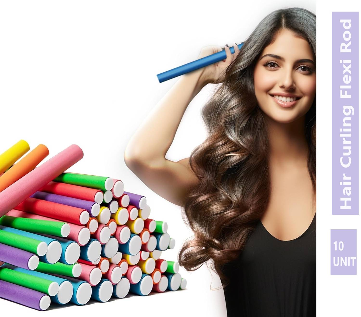 Berry Basic Self Holding Hair Curling Flexi Rods Rollers Hair Sticks Hair Curler