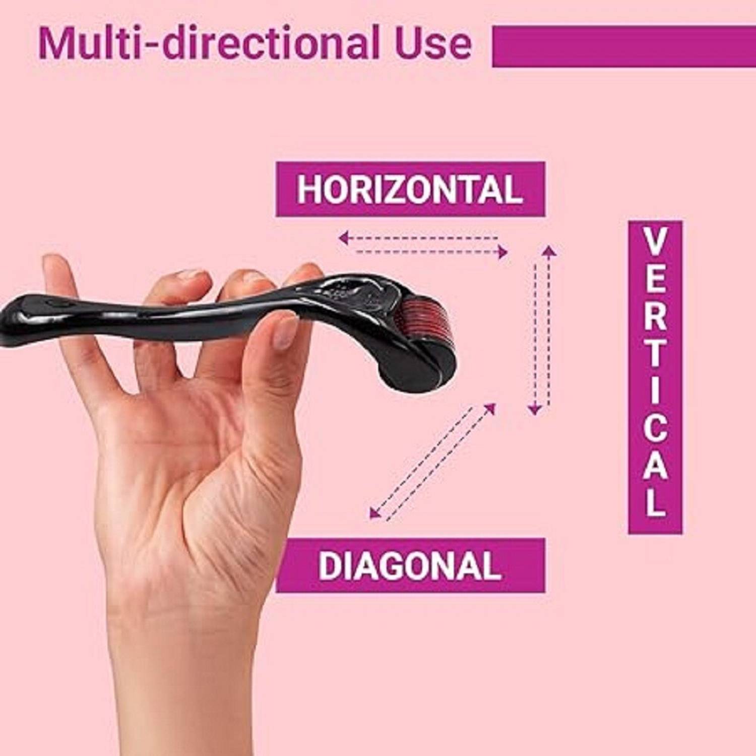Aarva Beauty derma roller Hair Curler Black - Image 4