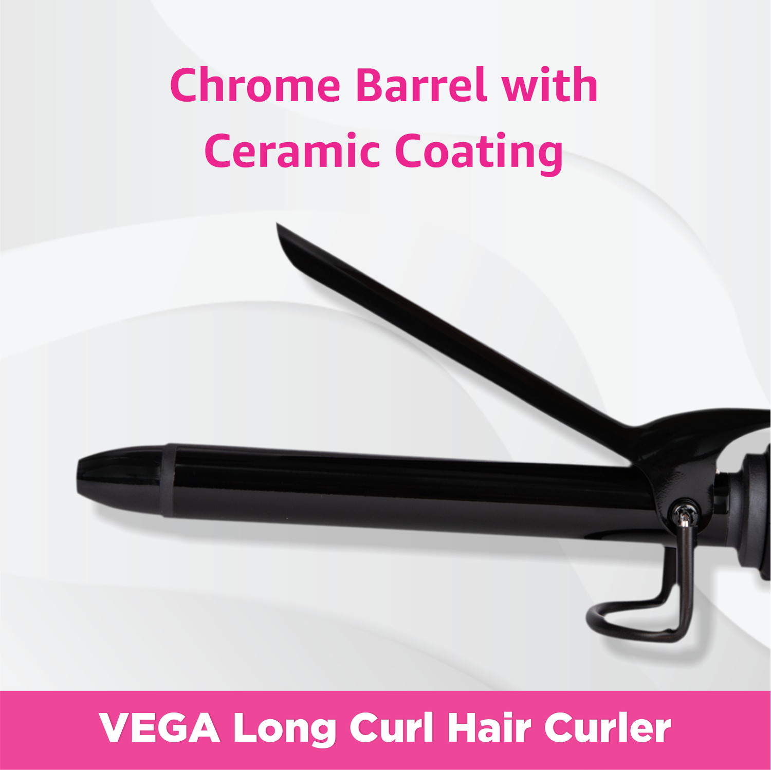 Image of VEGA Smooth Curl With Adjustable Temperature & Ceramic Coated Plates VHCH-03 Electric Hair Curler