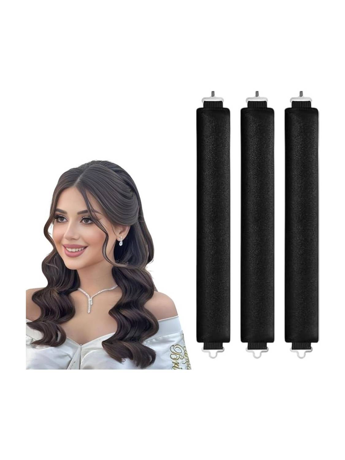 afifa Heatless Hair Curler, Flexible Curling Rod with Hook Hair Curler