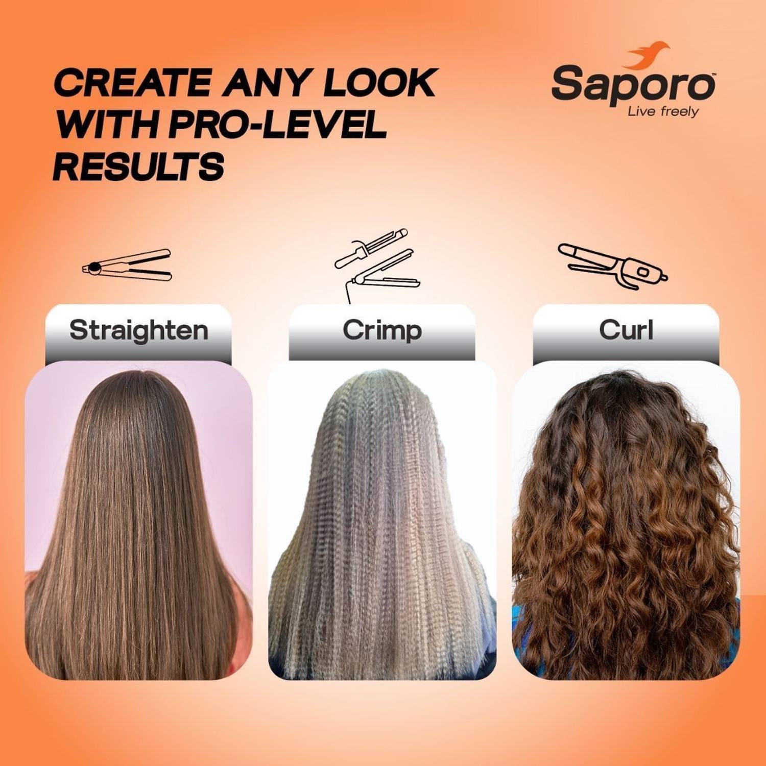 SAPORO 3 in 1 Hair Styler SHS 1804 - Image 5