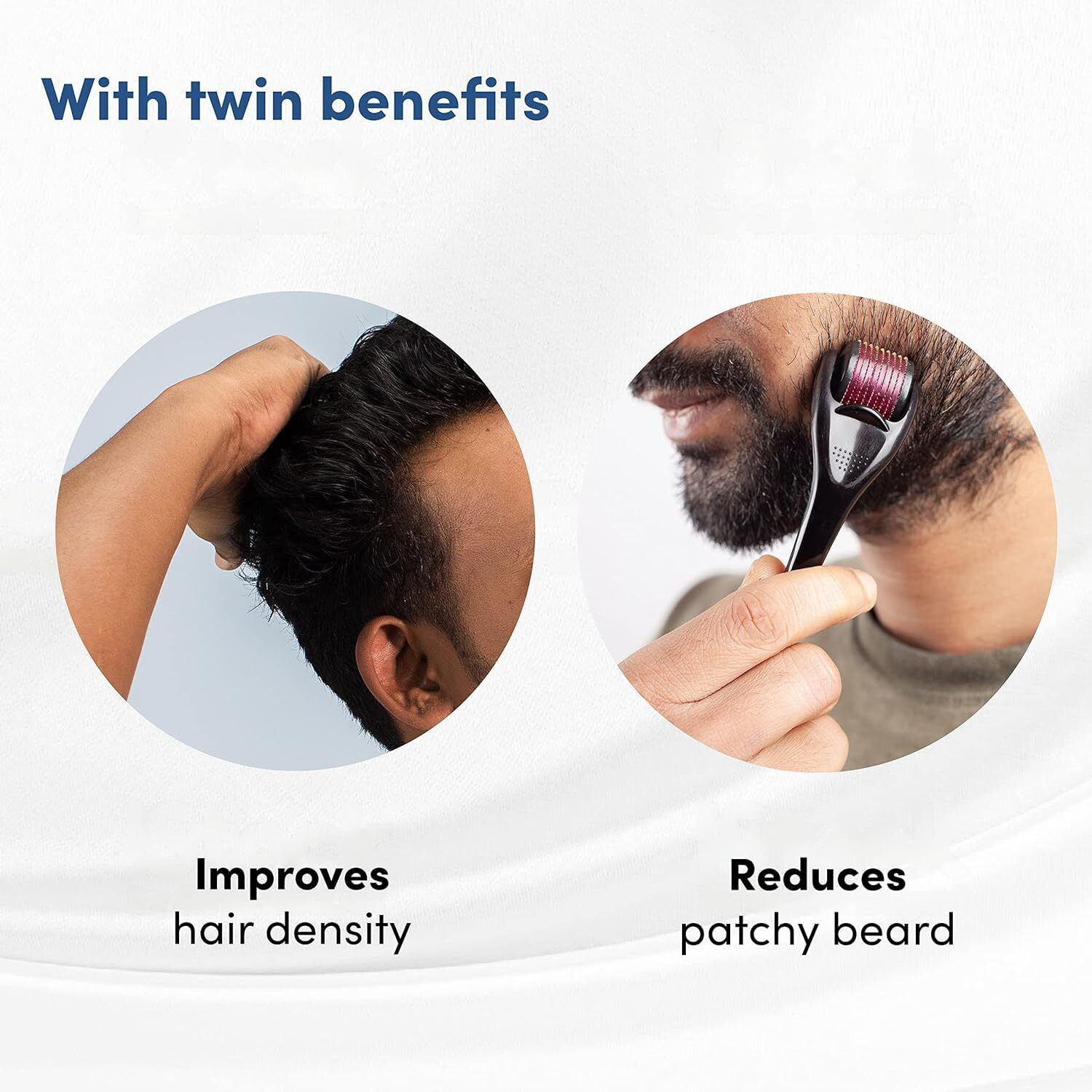 Image of JM SELLER Derma roller 1.0mm for hair & beard growth|1.0mm Titanium 540 micro needles