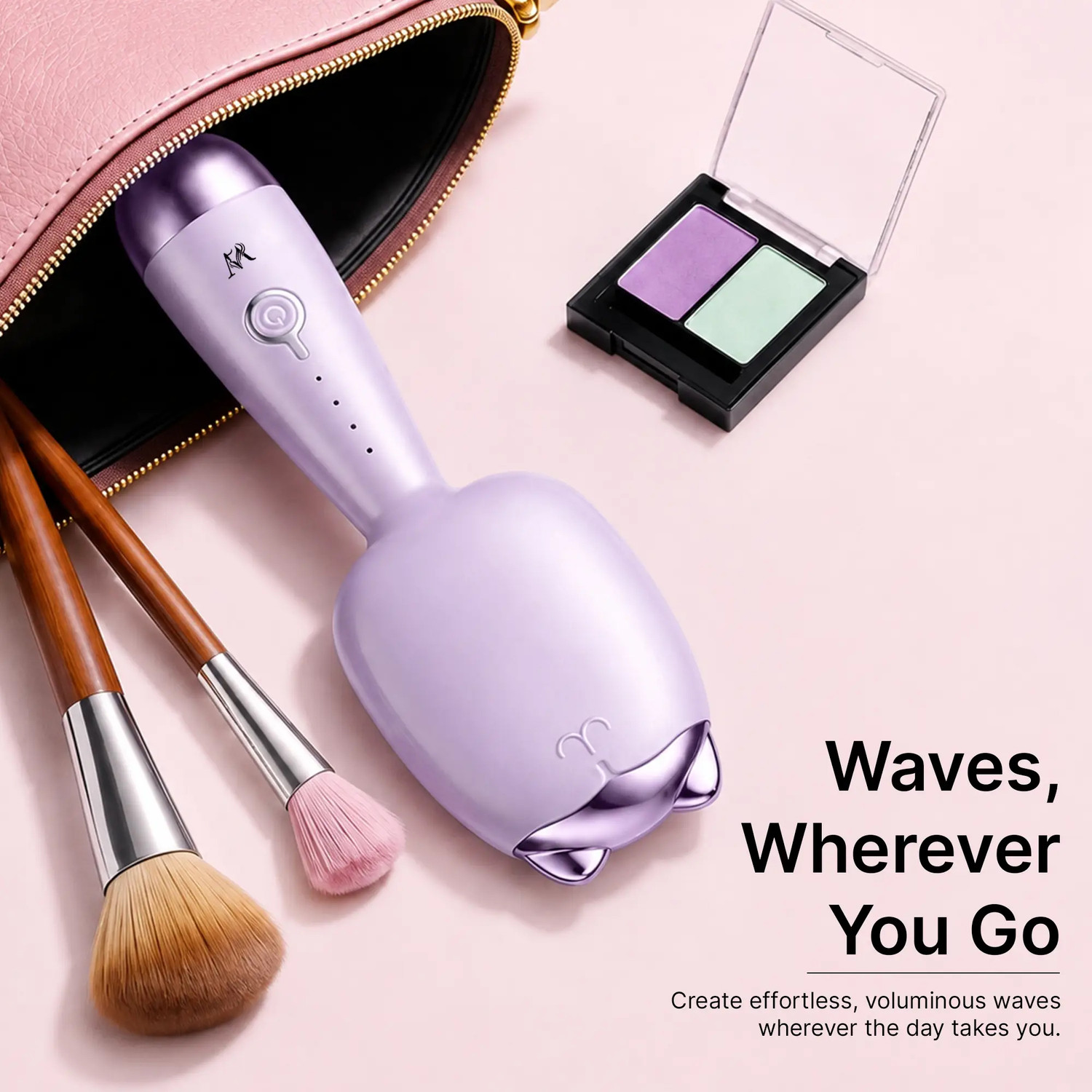 Image of WOMENHOOD Professional Ceramic Hair Waver, 4 Temperature 160-240C, Frizz-Free Waves Hair Curler
