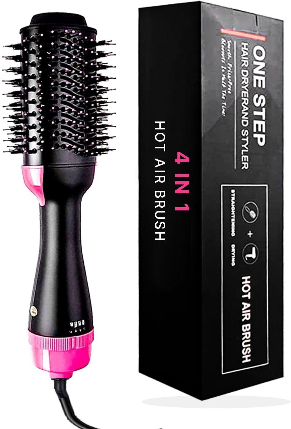 Image of RANGOKI One Step Hair Dryer Hot Air Brush Blow Dryer Hair Dryer (1000 W, Black) Hair Dryer