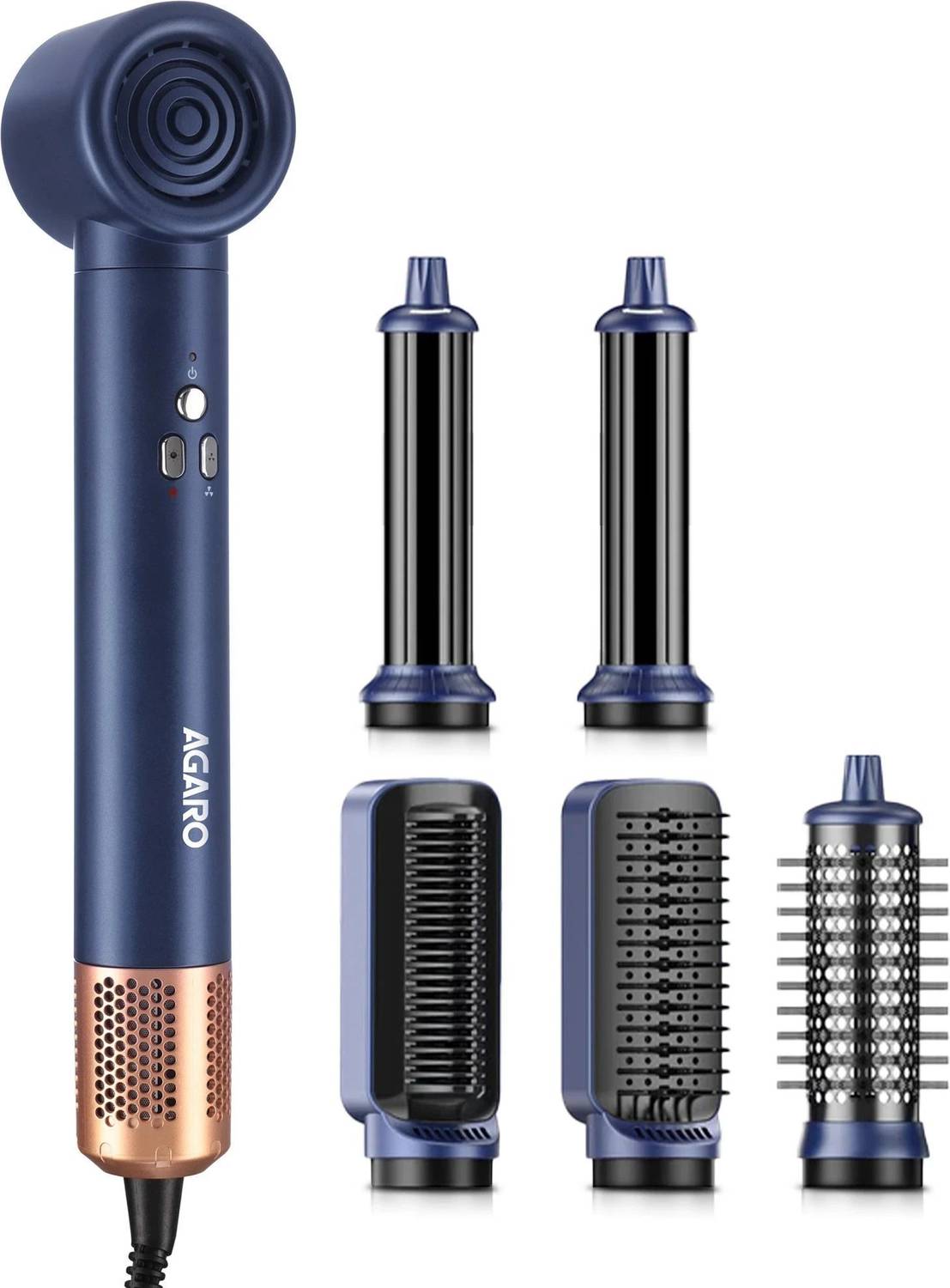 AGARO Imperial 6-in-1 Hair Styler, High Speed Ionic Dryer Brush