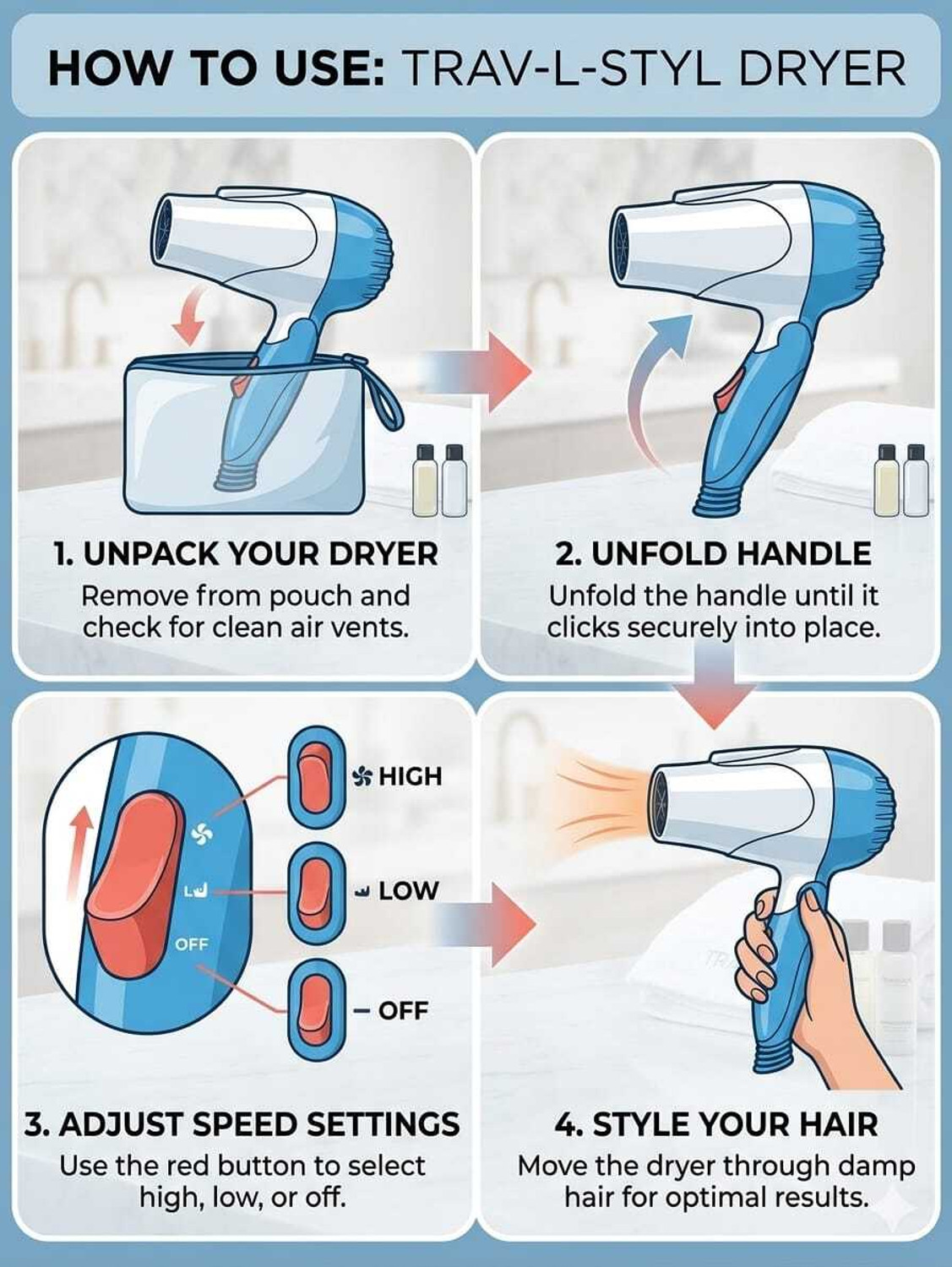 Image of ChicGlow HD-02 Hair Dryer