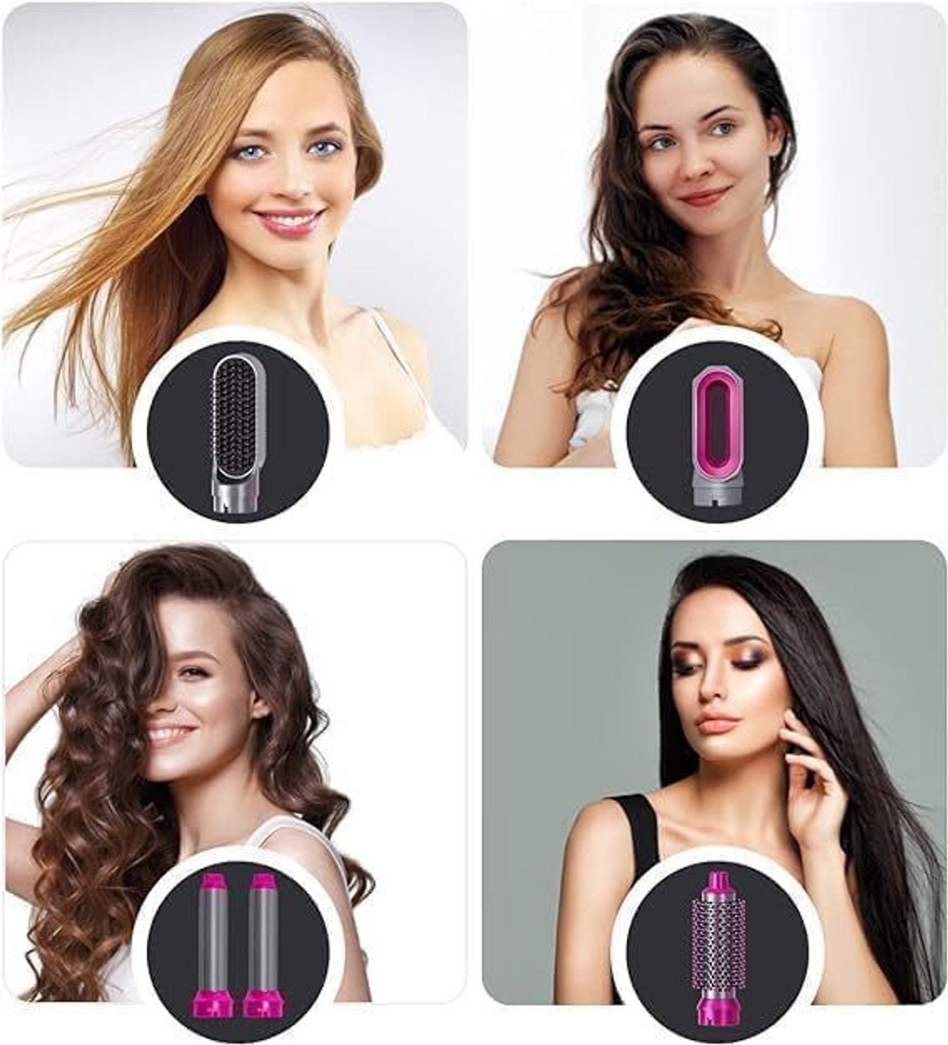 Image of AARADHYA SELLS 5 in 1 Style Hair Dryer Hot Air Brush Dryer for Woman Hair Dryer Hair Dryer