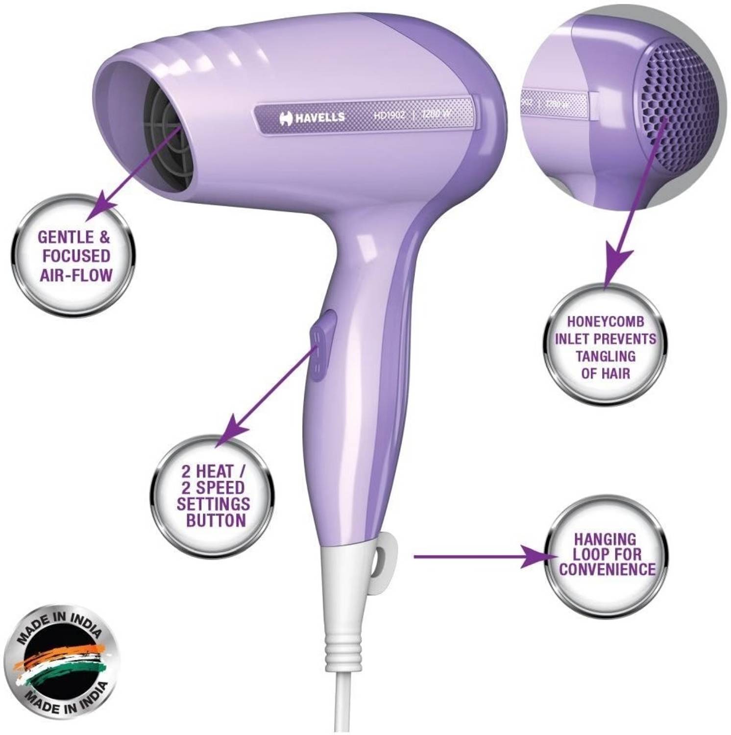 HAVELLS HD1902 Hair Dryer - HAVELLS : Flipkart.com