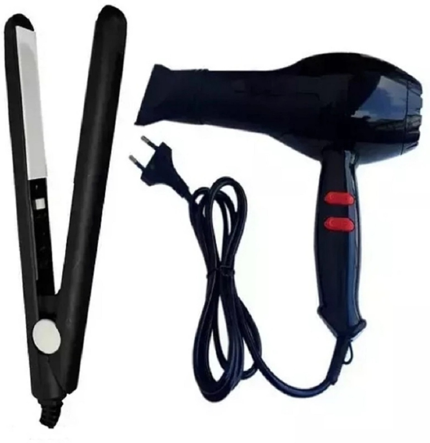 Image of SAICH Hair Dryer 1500 Watts & Mini Straightener Combo Hair Dryer
