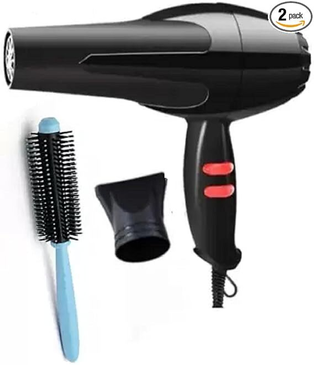 Image of quktion Hair Dryer 1500 Watts 2 Speed 2 Heat Settings with Rolling Comb Hair Dryer