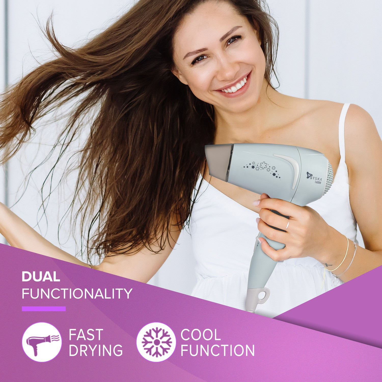 Image of Syska HD1625 Hair Dryer