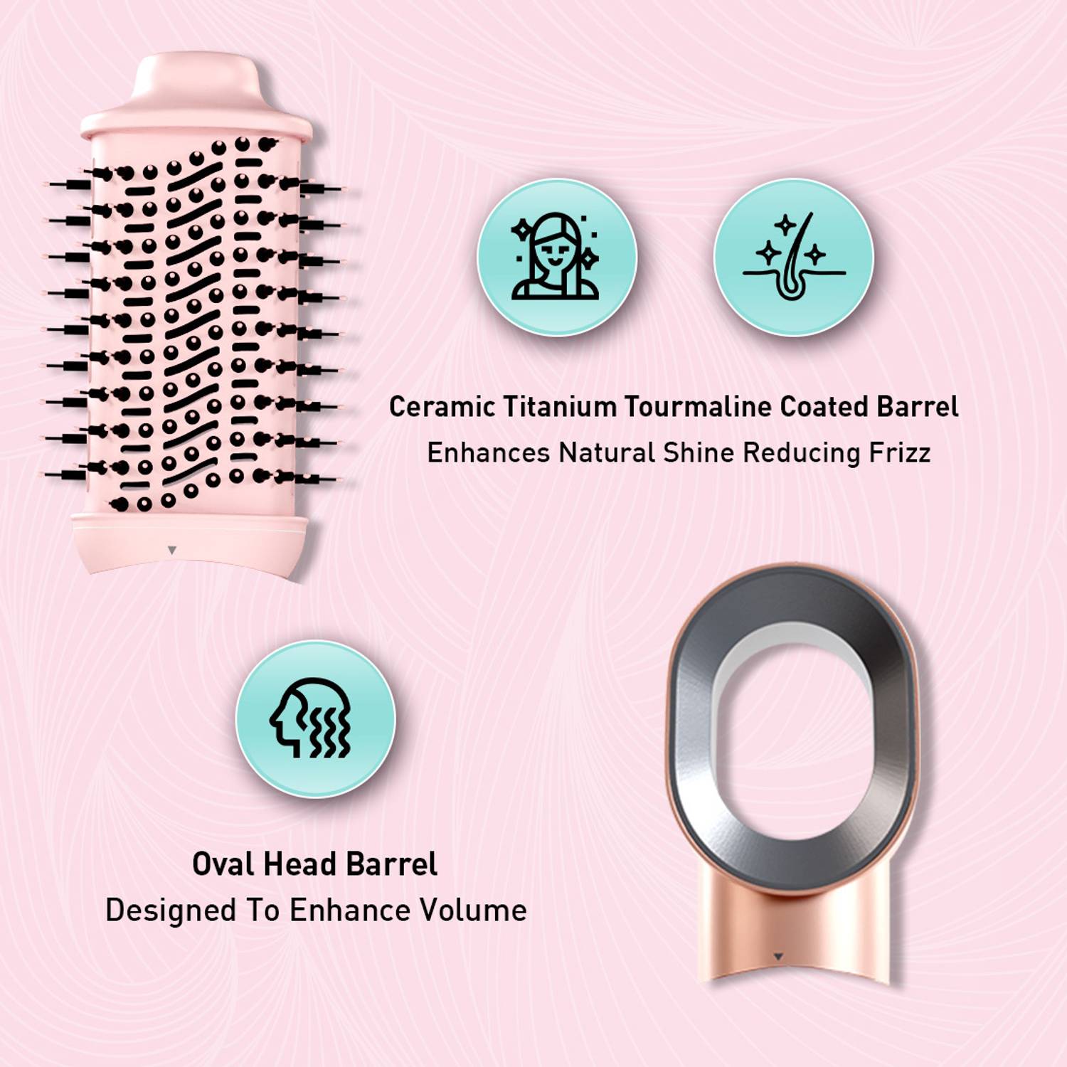 IKONIC ME 3 in 1 Hair Dryer Pink - Image 3