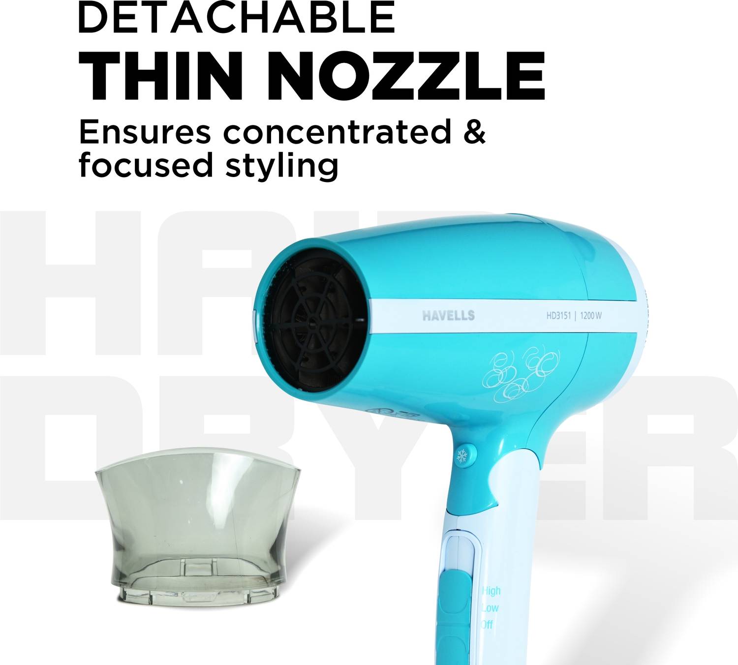 HAVELLS HD3151 Hair Dryer Green - Image 4