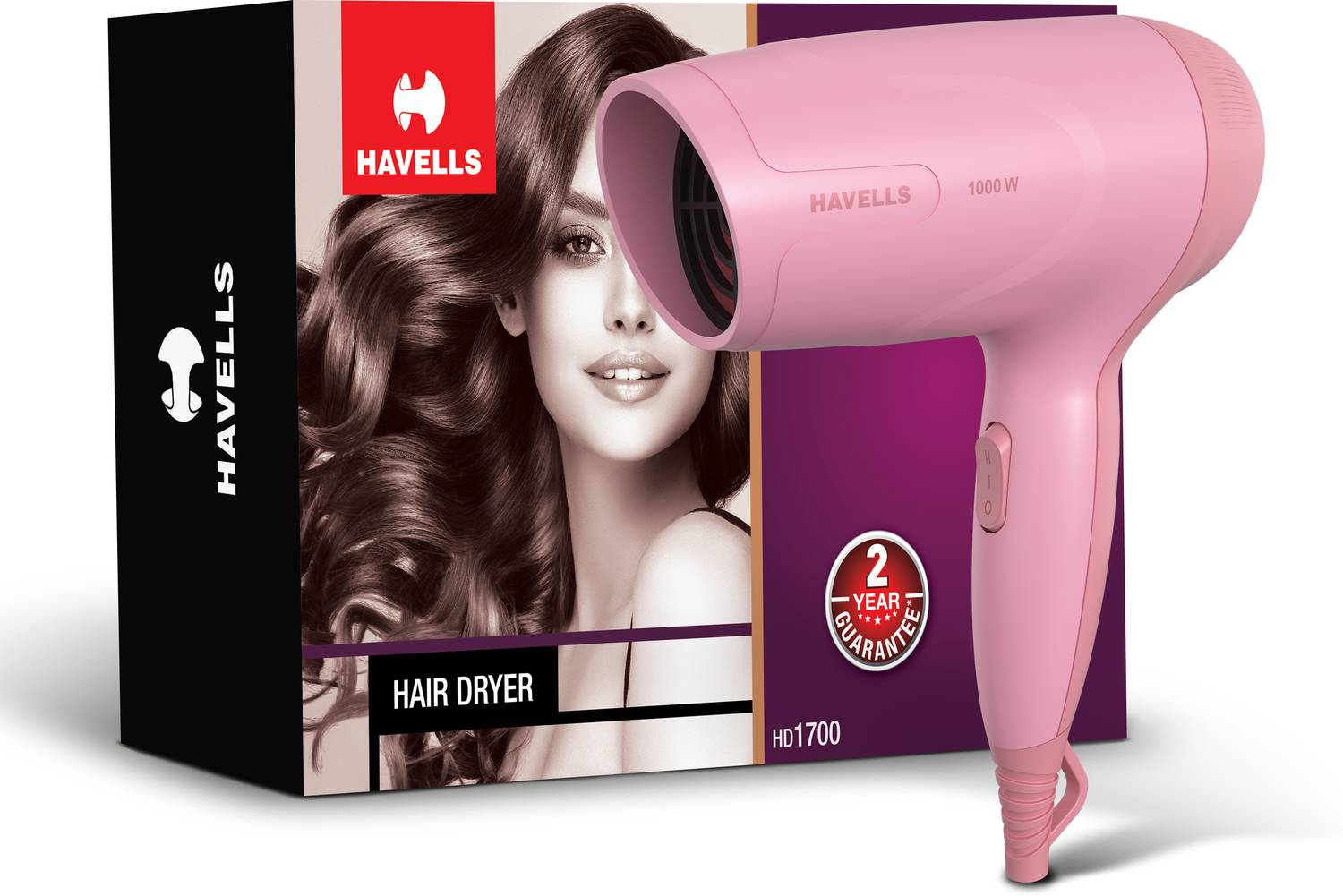 HAVELLS GHPDDABPPK00 Hair Dryer (1000 W, Peach)