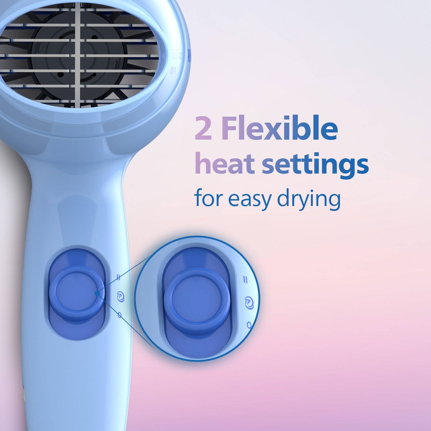 Philips HP8100/60 Hair Dryer Blue - Image 3