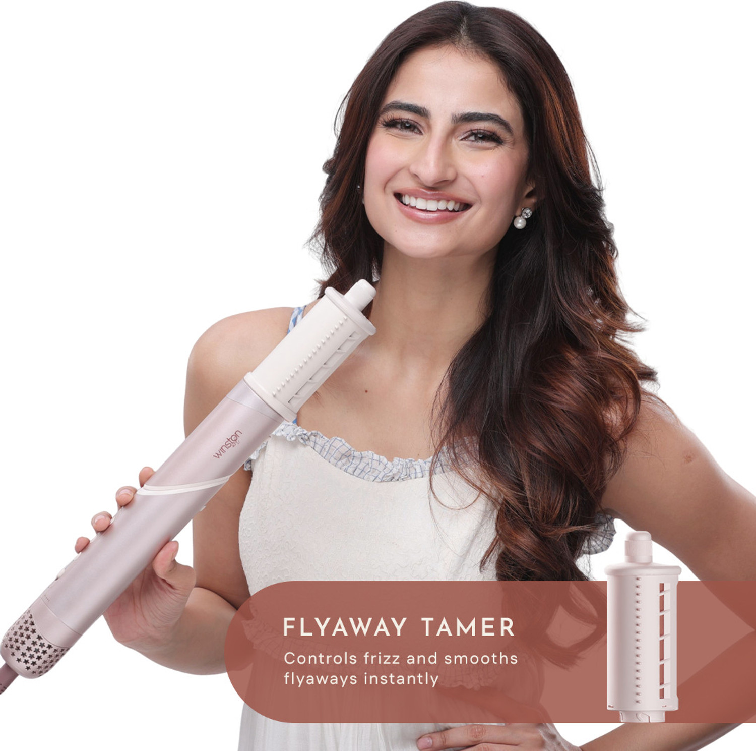 Image of Winston Flexy 8-in-1 Professional Hot Air Styler & Hair Dryer Brush Hair Dryer