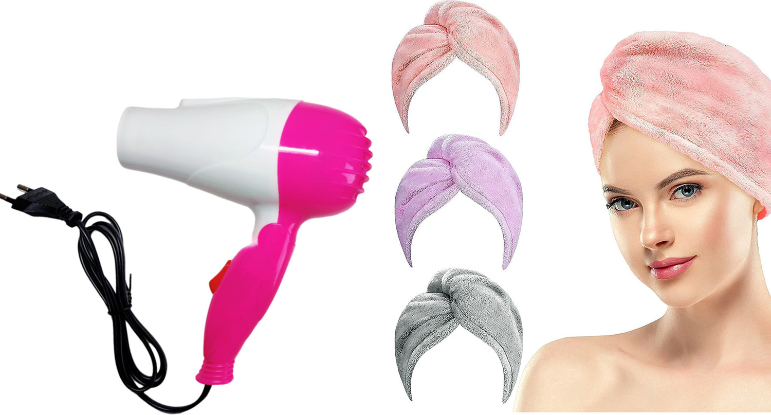 Image of Nist Hair Dryer and Hair Wrap Combo Set - Ultimate Styling Kit Hair Dryer