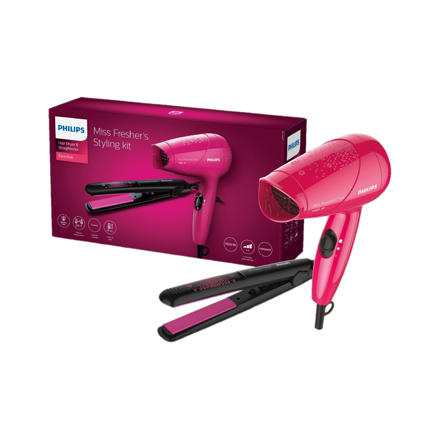 PHILIPS HP8643/46 Hair Straightener + Hair Dryer