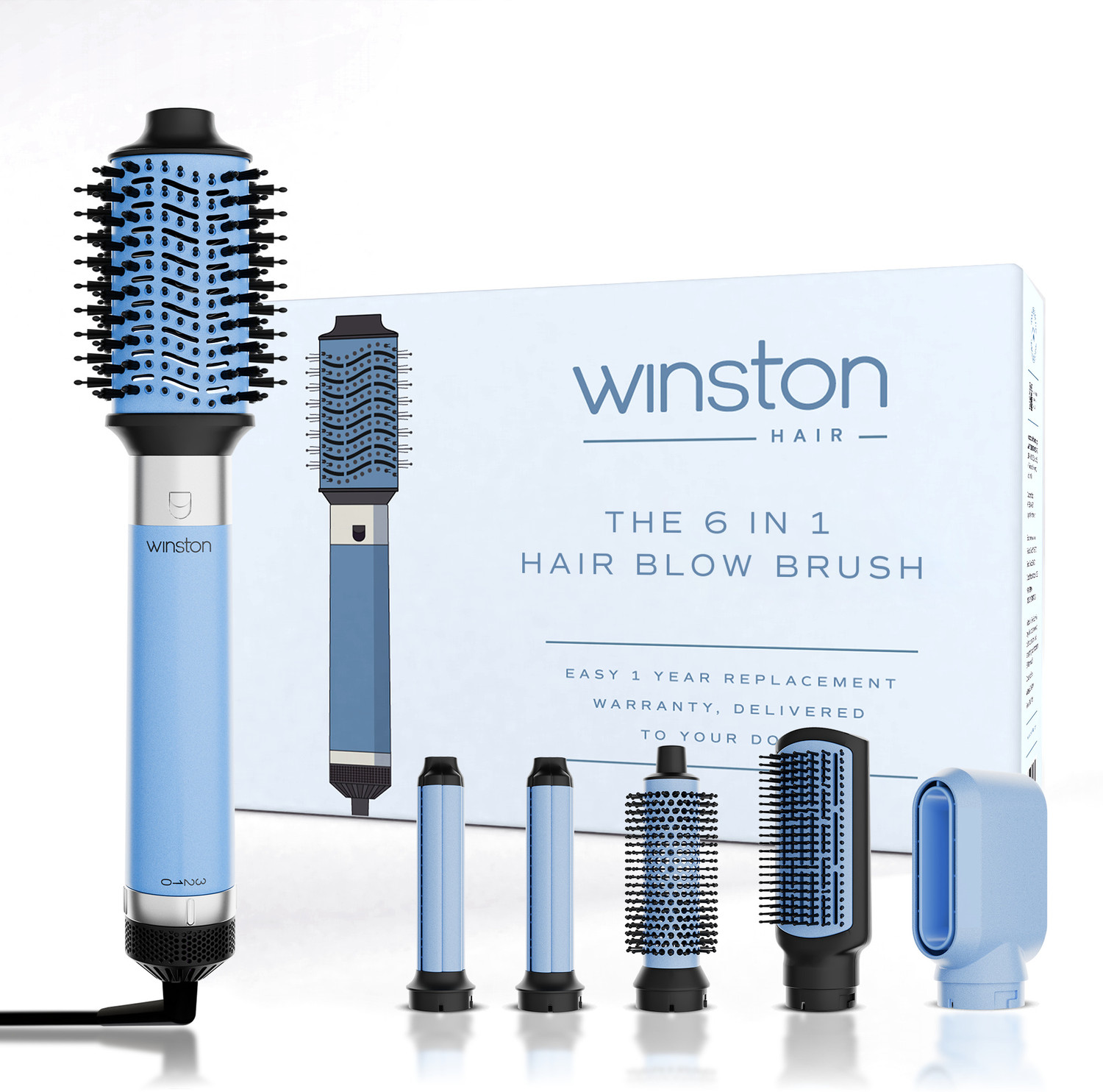 Image of Winston 6 in 1 Hair Styling Blow Brush For Women Hair Dryer
